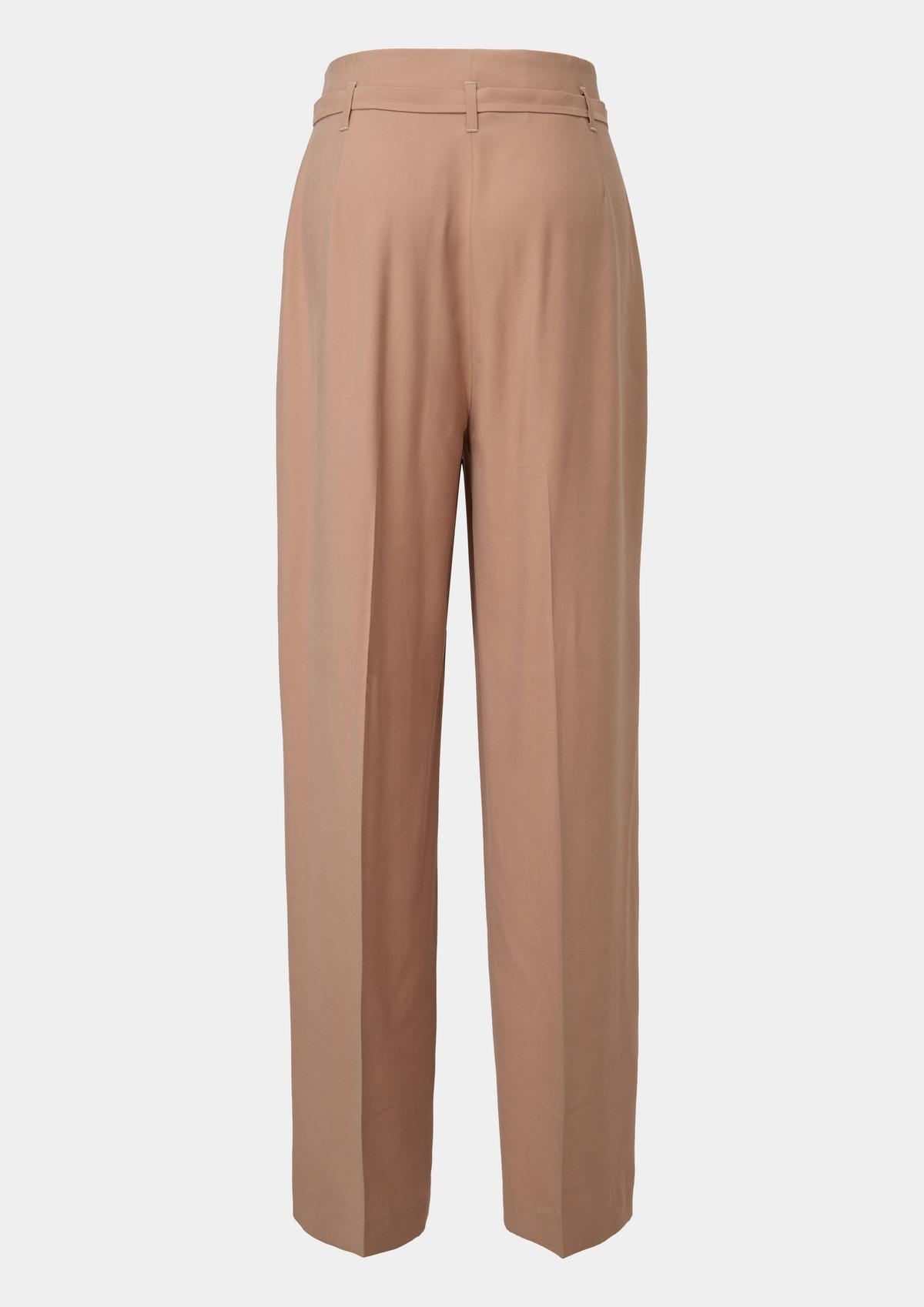 comma Loose fit: Wide piqué trousers