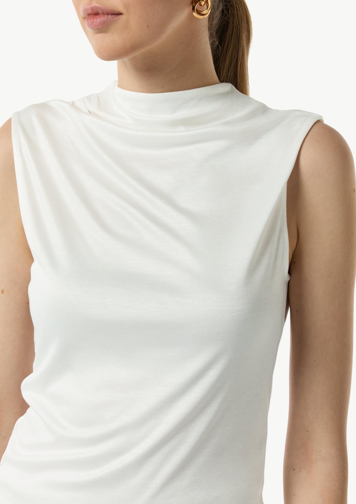 comma Sleeveless blouse top made of jersey