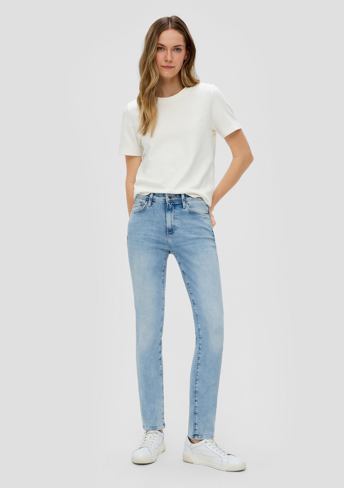 s.Oliver Betsy jeans / slim fit / mid rise / slim leg / stretch cotton