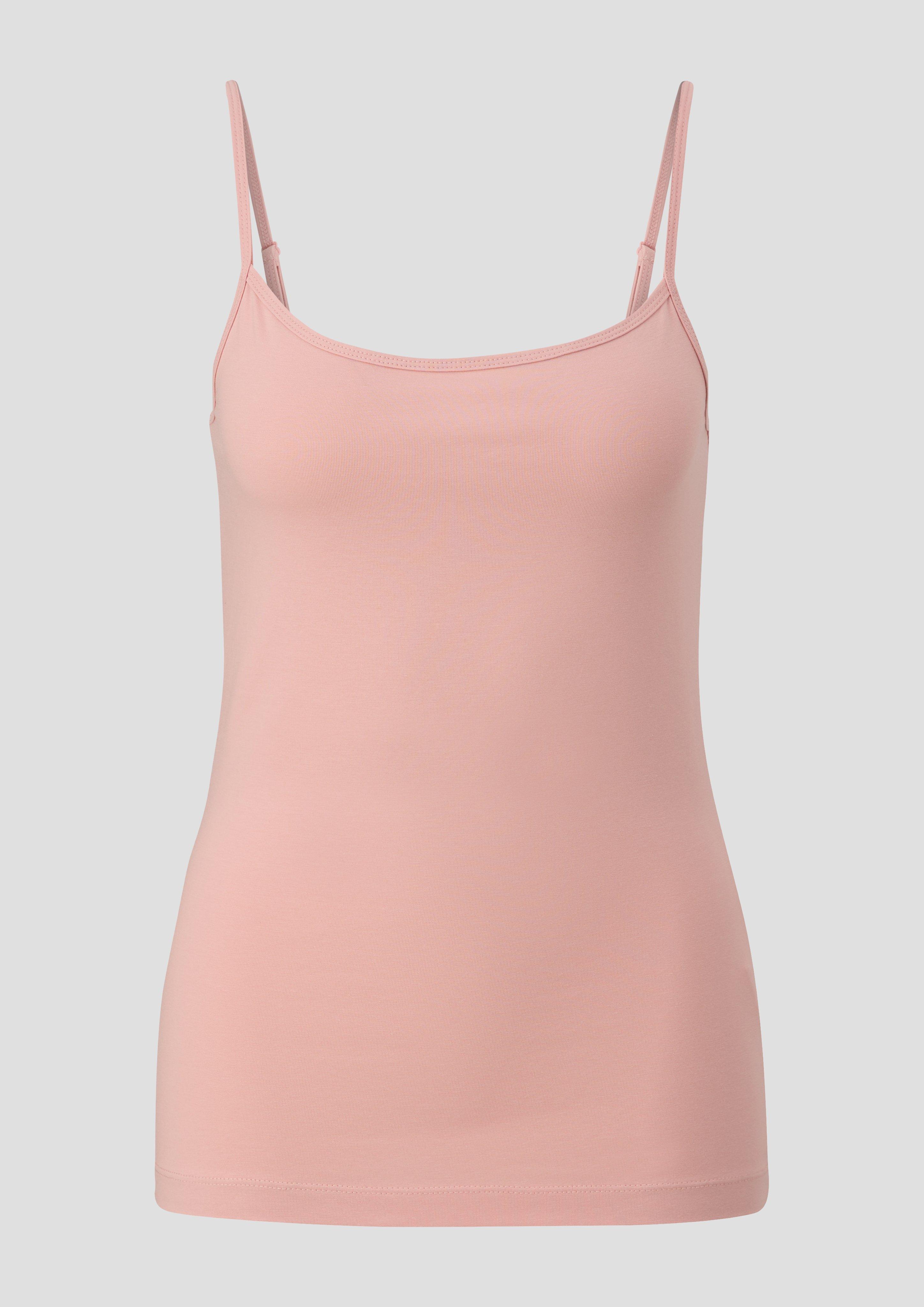 s.Oliver - Top aus Baumwollmix, Damen, Rosa