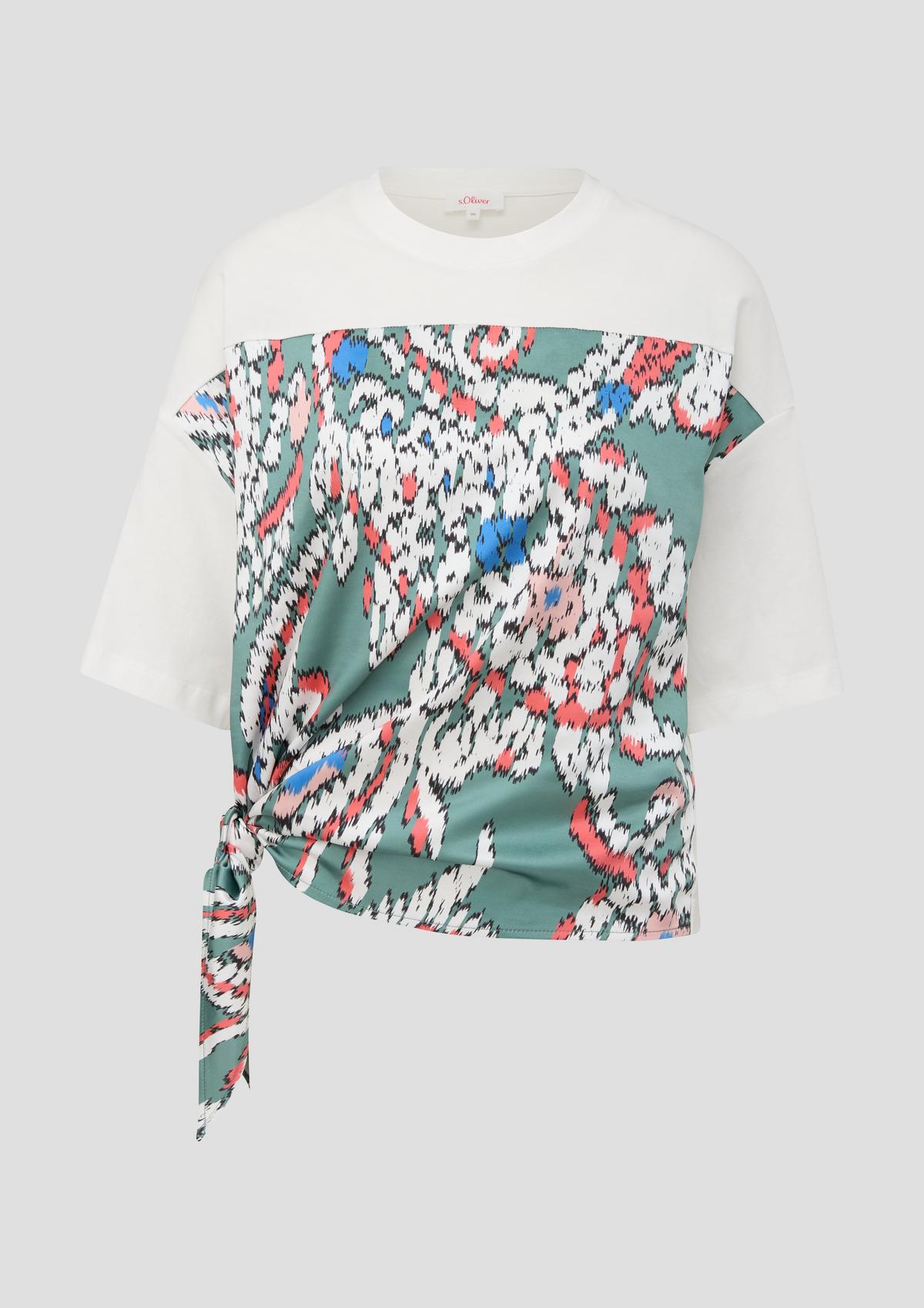 s.Oliver T-shirt orné d’un nœud décoratif