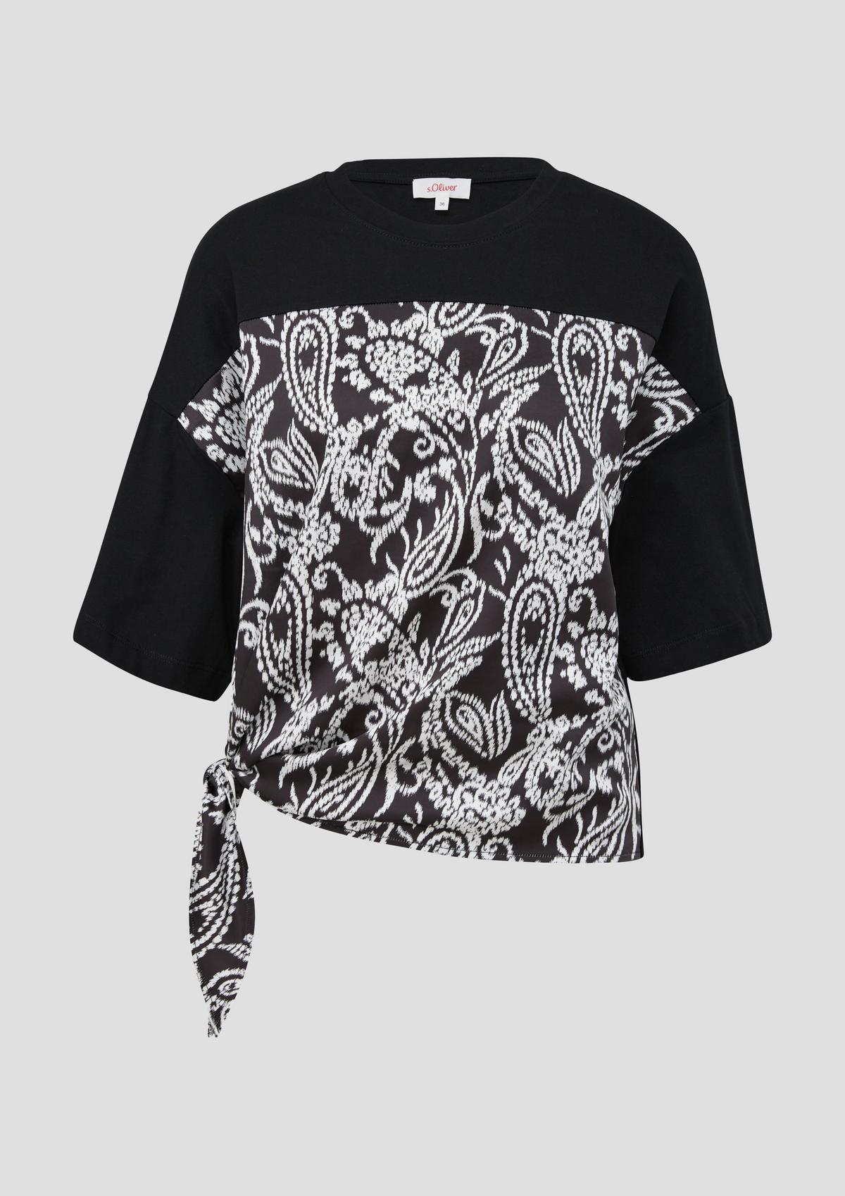 s.Oliver T-shirt with a knotted detail