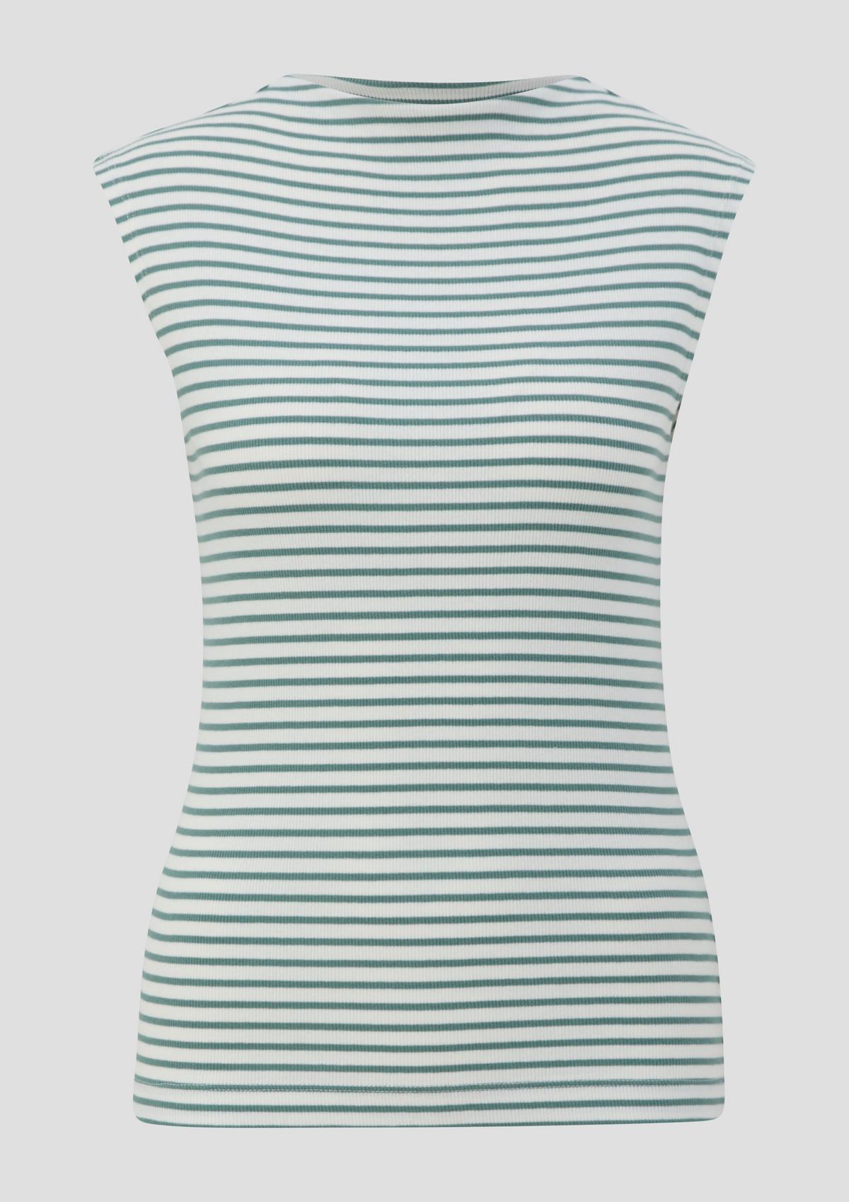 s.Oliver Sleeveless top made of stretch cotton