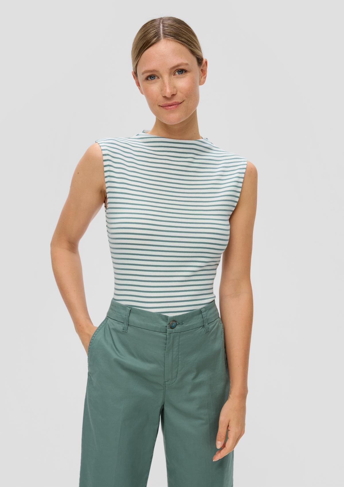 s.Oliver Sleeveless top made of stretch cotton