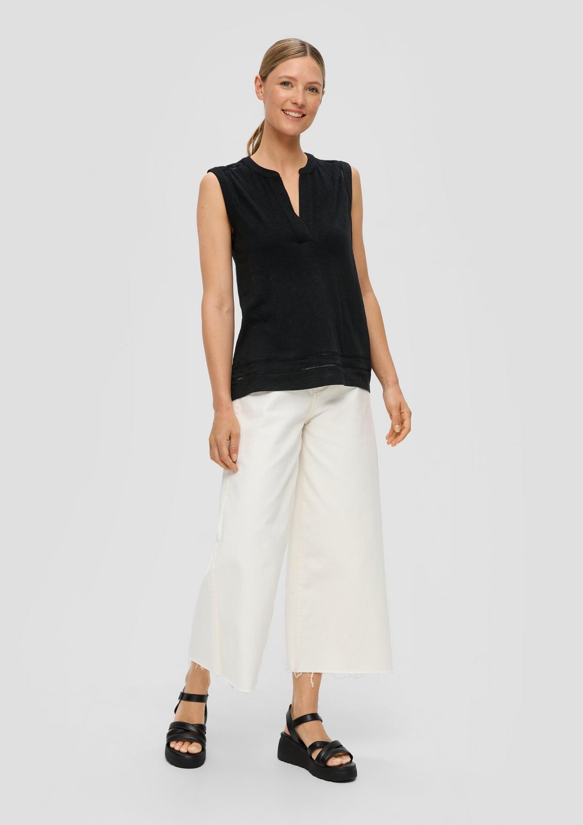 s.Oliver Sleeveless blouse in a viscose blend
