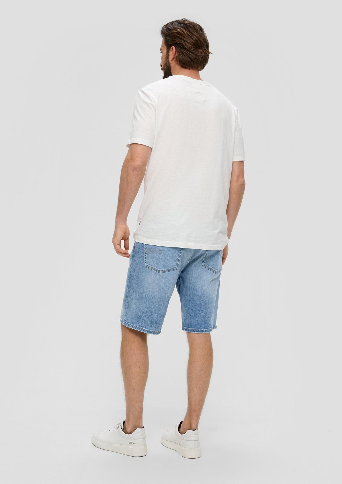 s.Oliver Short en jean / coupe Regular Fit / taille mi-haute / Straight Leg