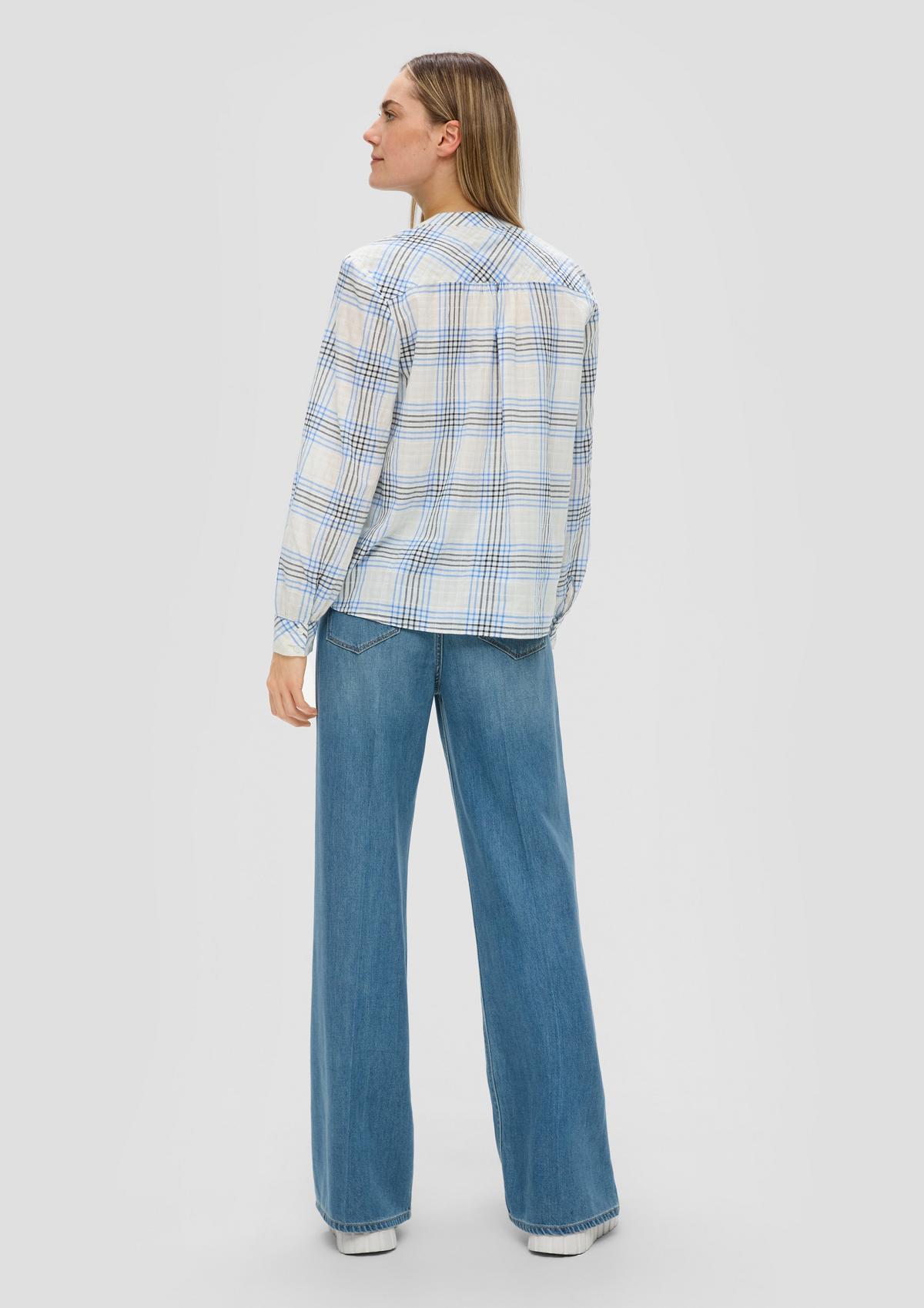 s.Oliver Blouse with a check pattern