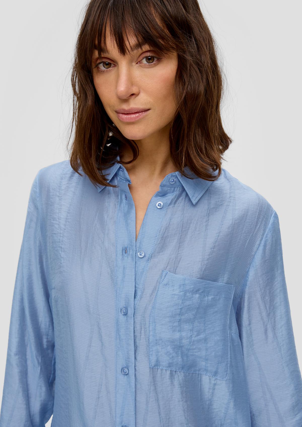 s.Oliver Lange blouse van een lyocellmix