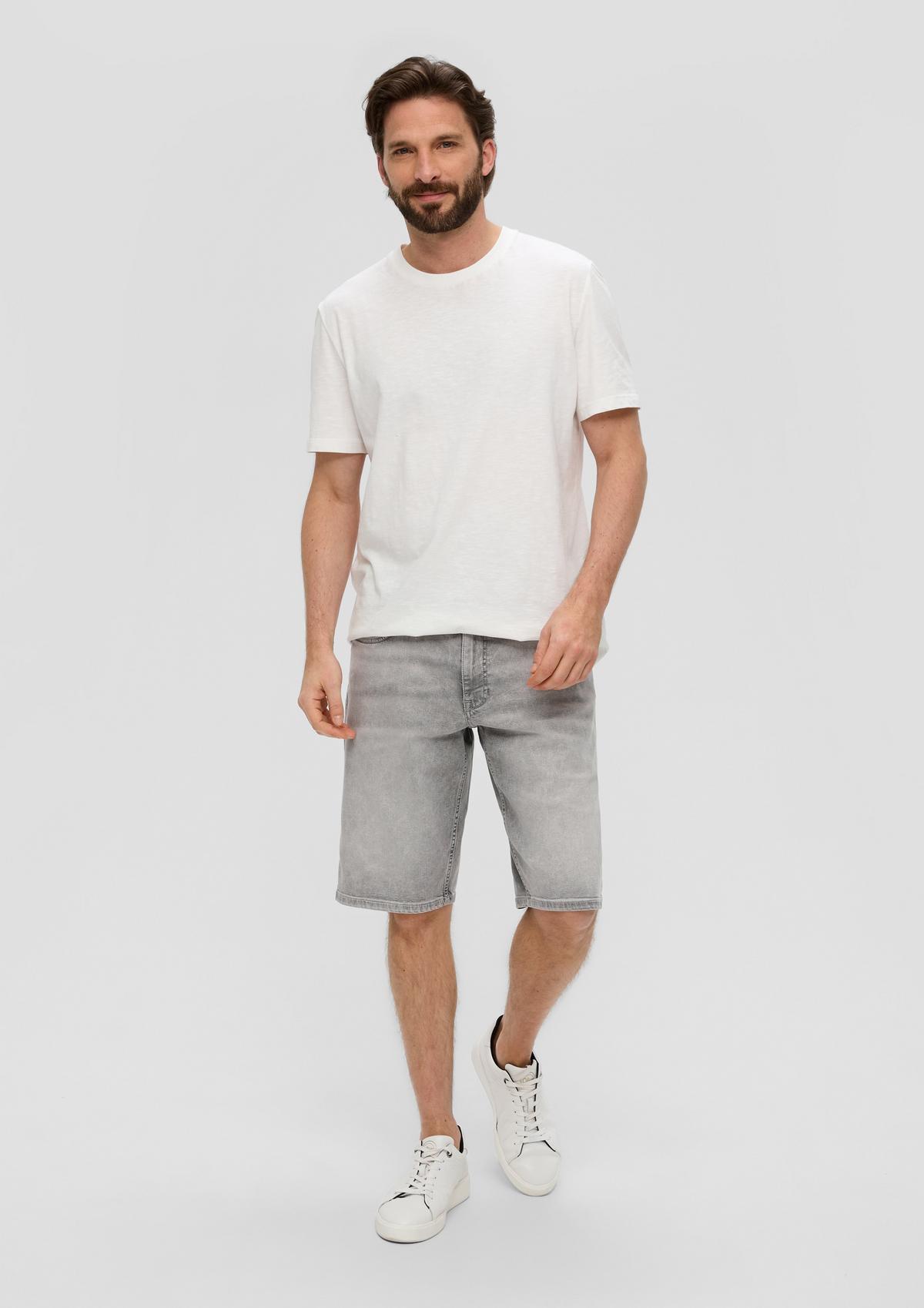 s.Oliver Short en jean / Coupe Regular Fit / Taille mi-haute / Slim Leg