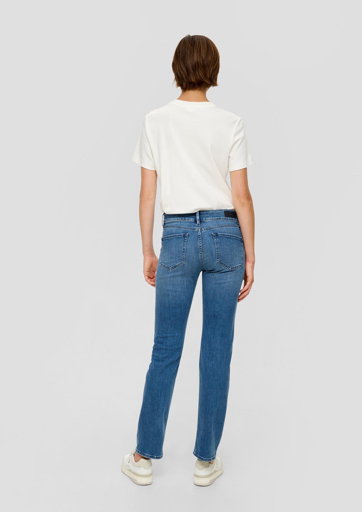 s.Oliver Jeans hlače Karolin/kroj Regular Fit/Mid Rise/ravne hlačnice