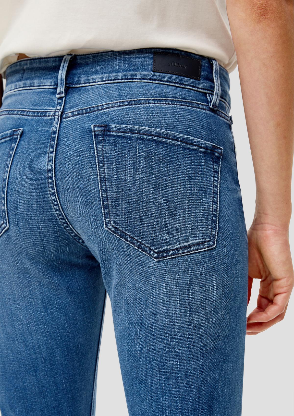 s.Oliver Jeans hlače Karolin/kroj Regular Fit/Mid Rise/ravne hlačnice