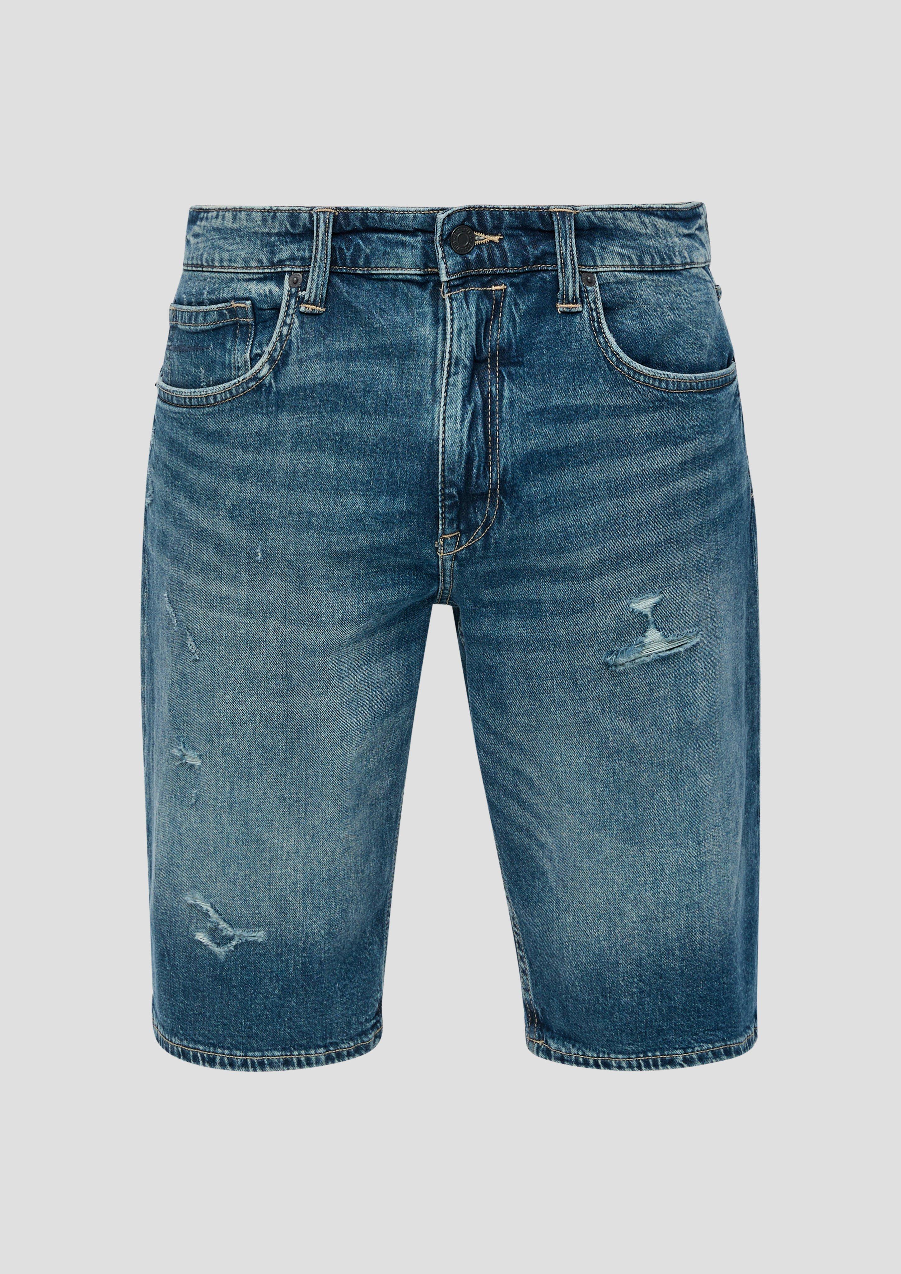 s.Oliver Jeans-Shorts / Regular Fit / Mid Rise / Straight Leg