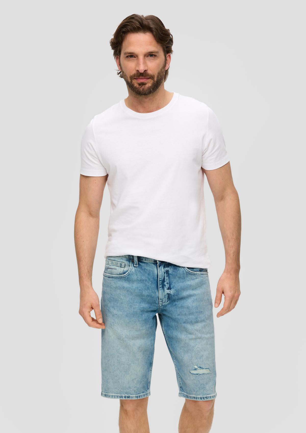 Džínsové šortky/Regular Fit/stredne vysoký pás/úzke nohavice