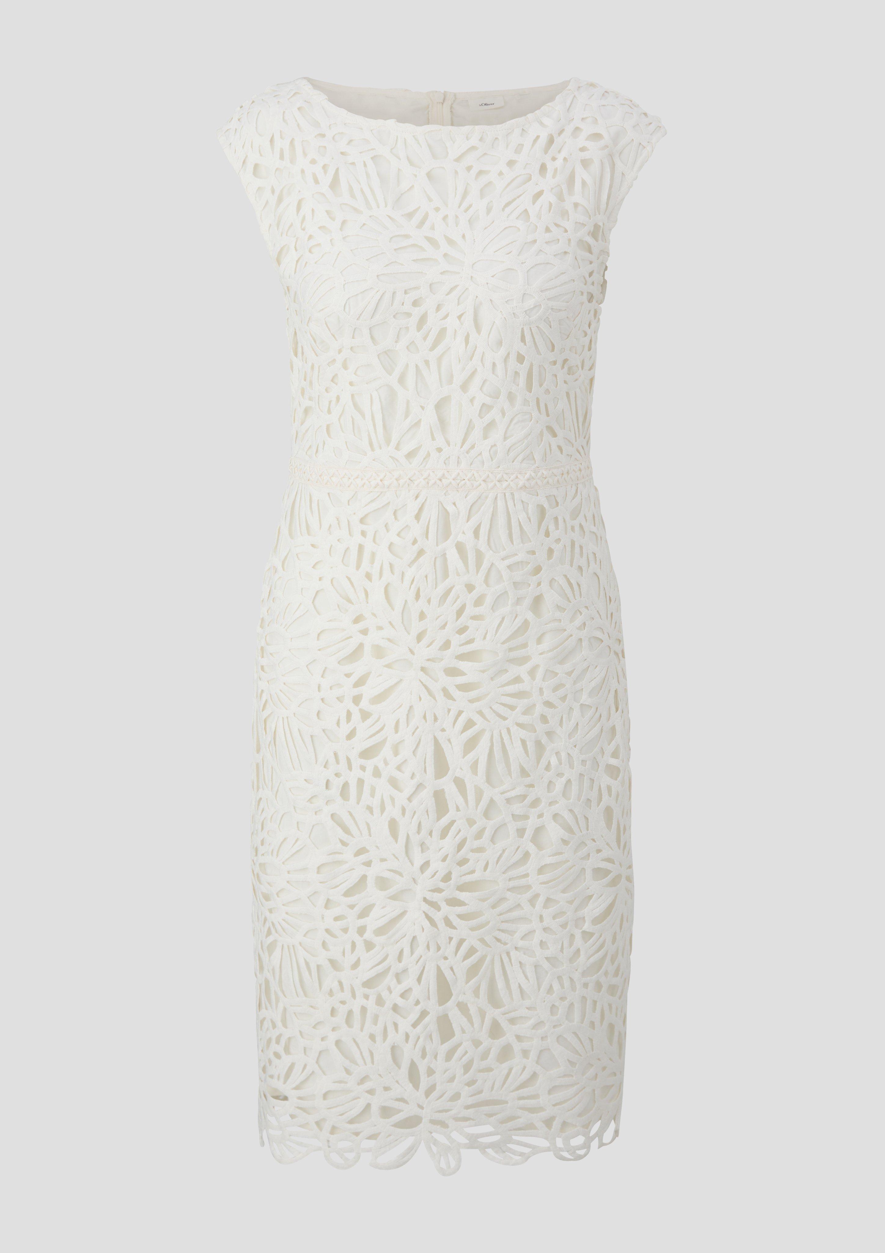 Fitted lace dress - cream | s.Oliver Fitted lace dress - cream | s.Oliver