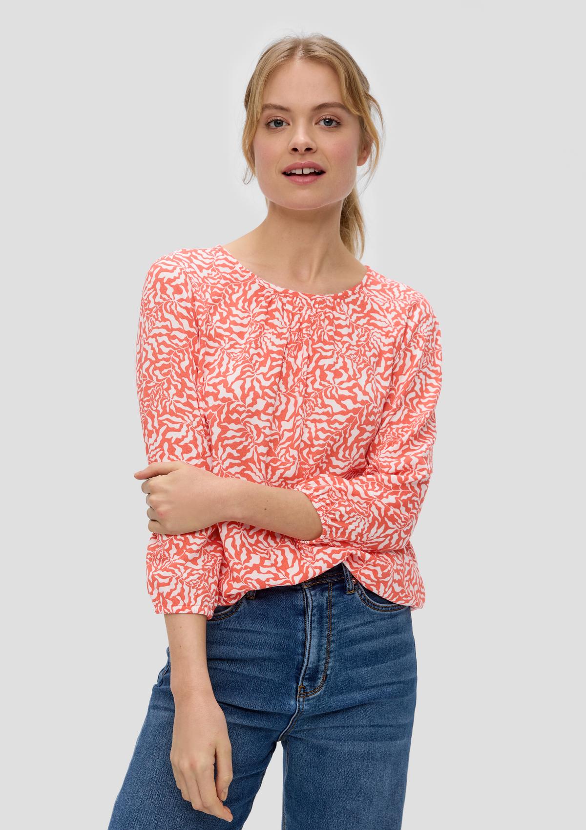 s.Oliver Jacquard blouse made of pure viscose