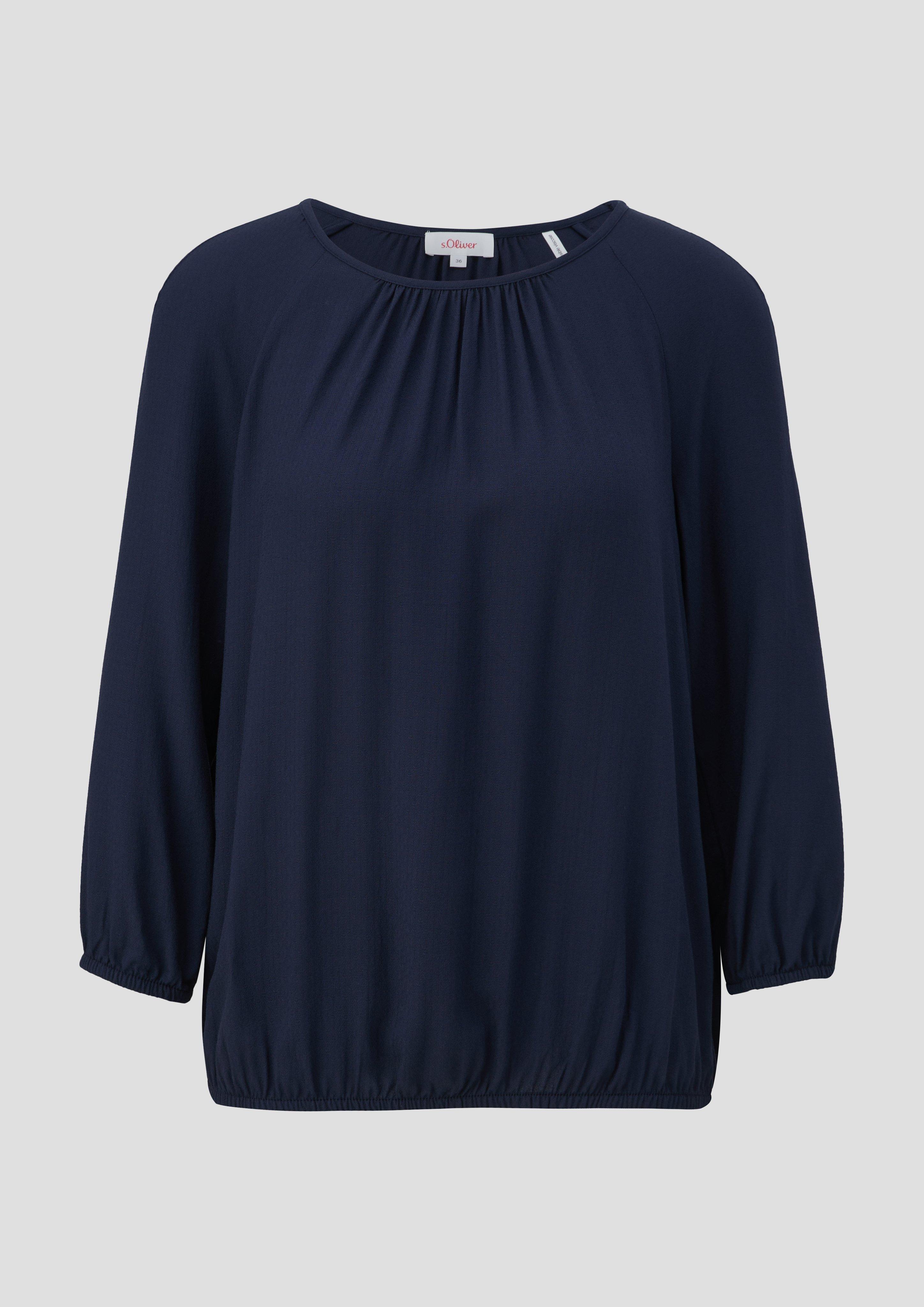 JACQUARD VISCOSE-LINEN BLOUSE main image 0