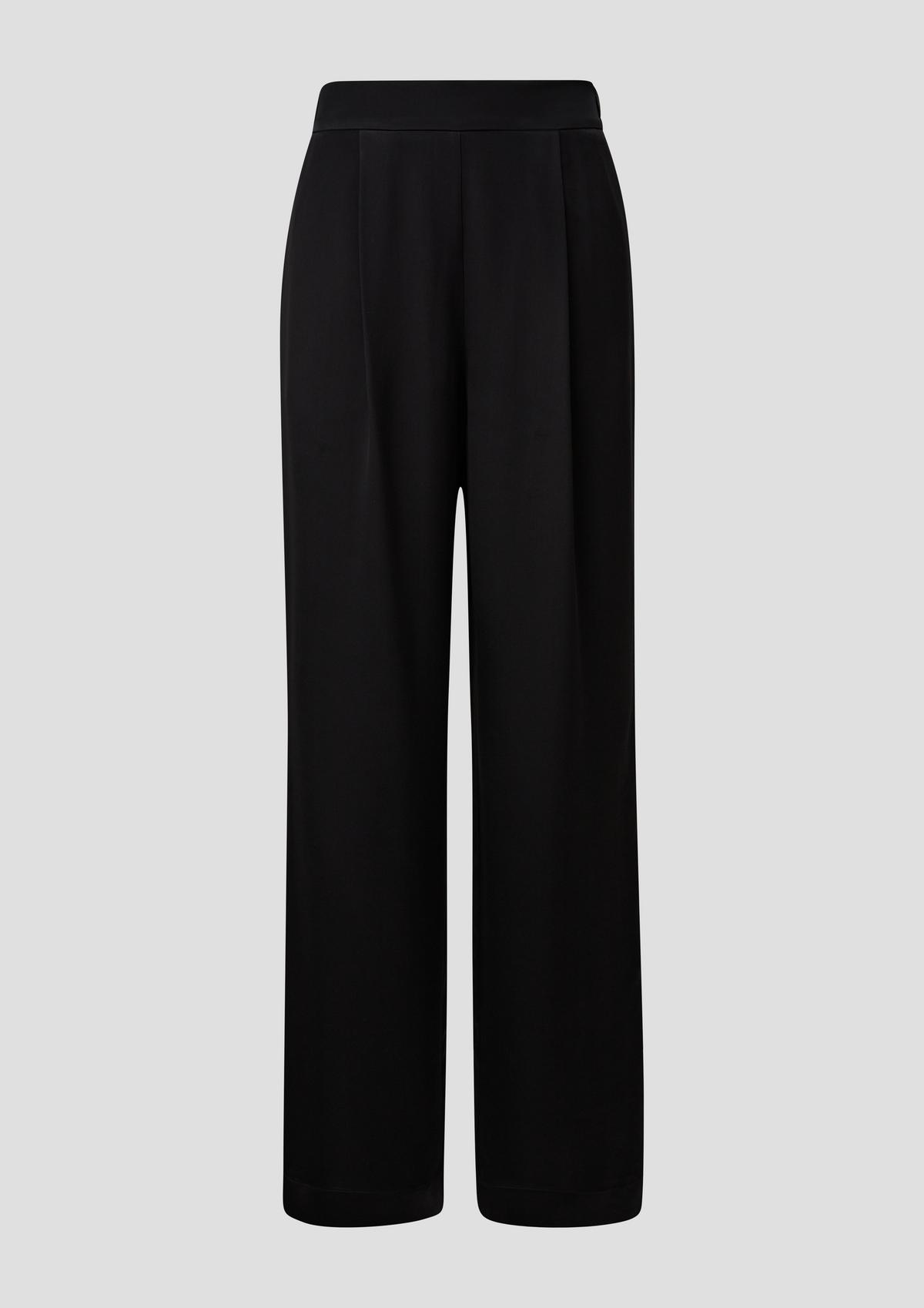 s.Oliver Regular fit: wide satin trousers