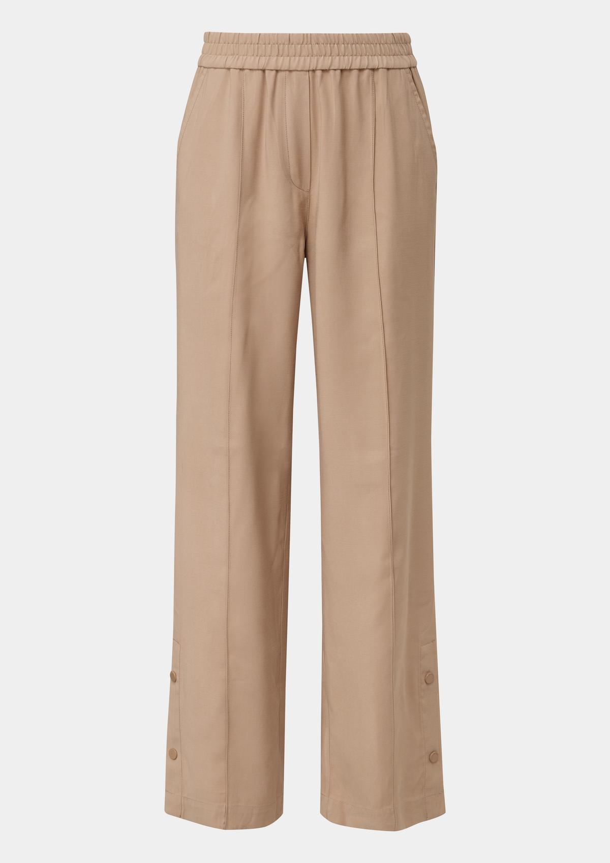 comma Tracksuit bottoms with a button-fastening hem