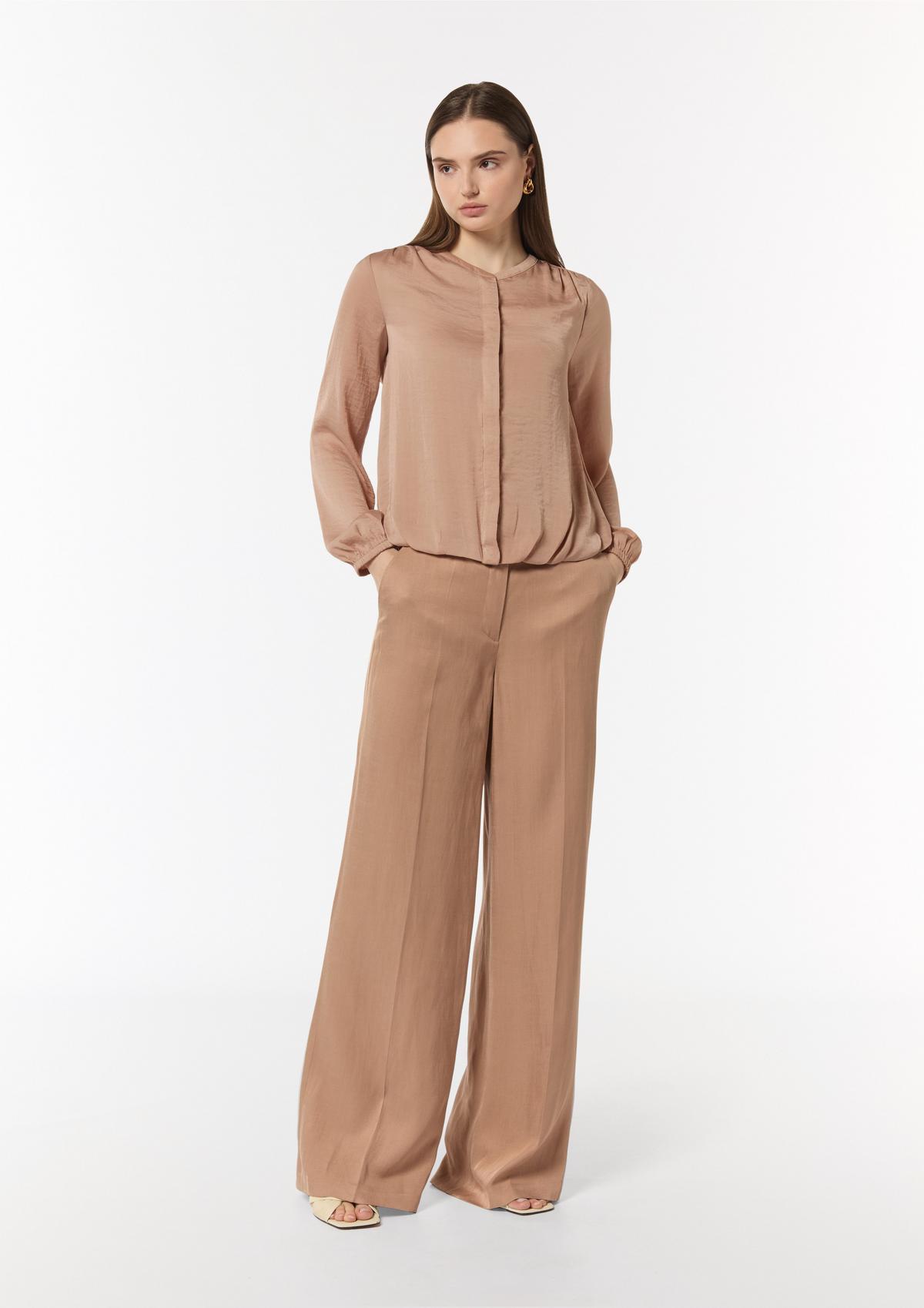 comma Satin blouse with gathered waistband