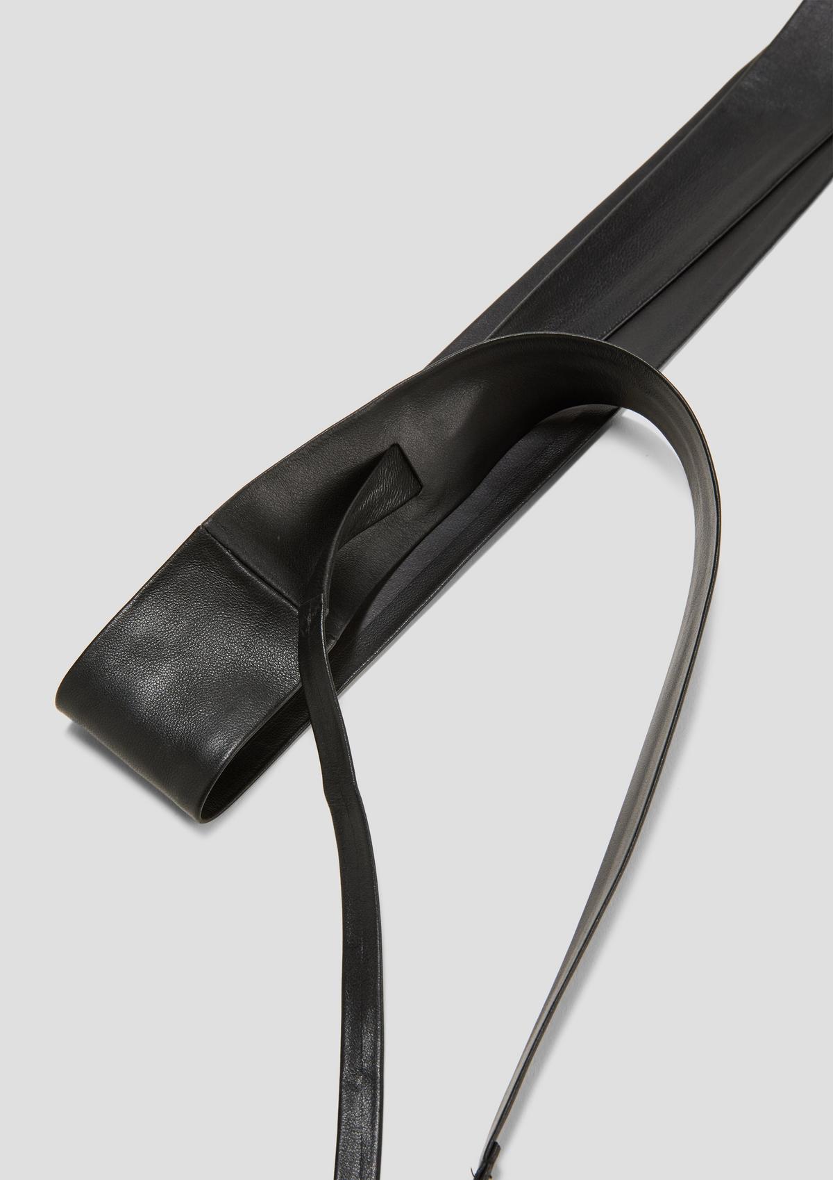 s.Oliver Leather tie-around belt