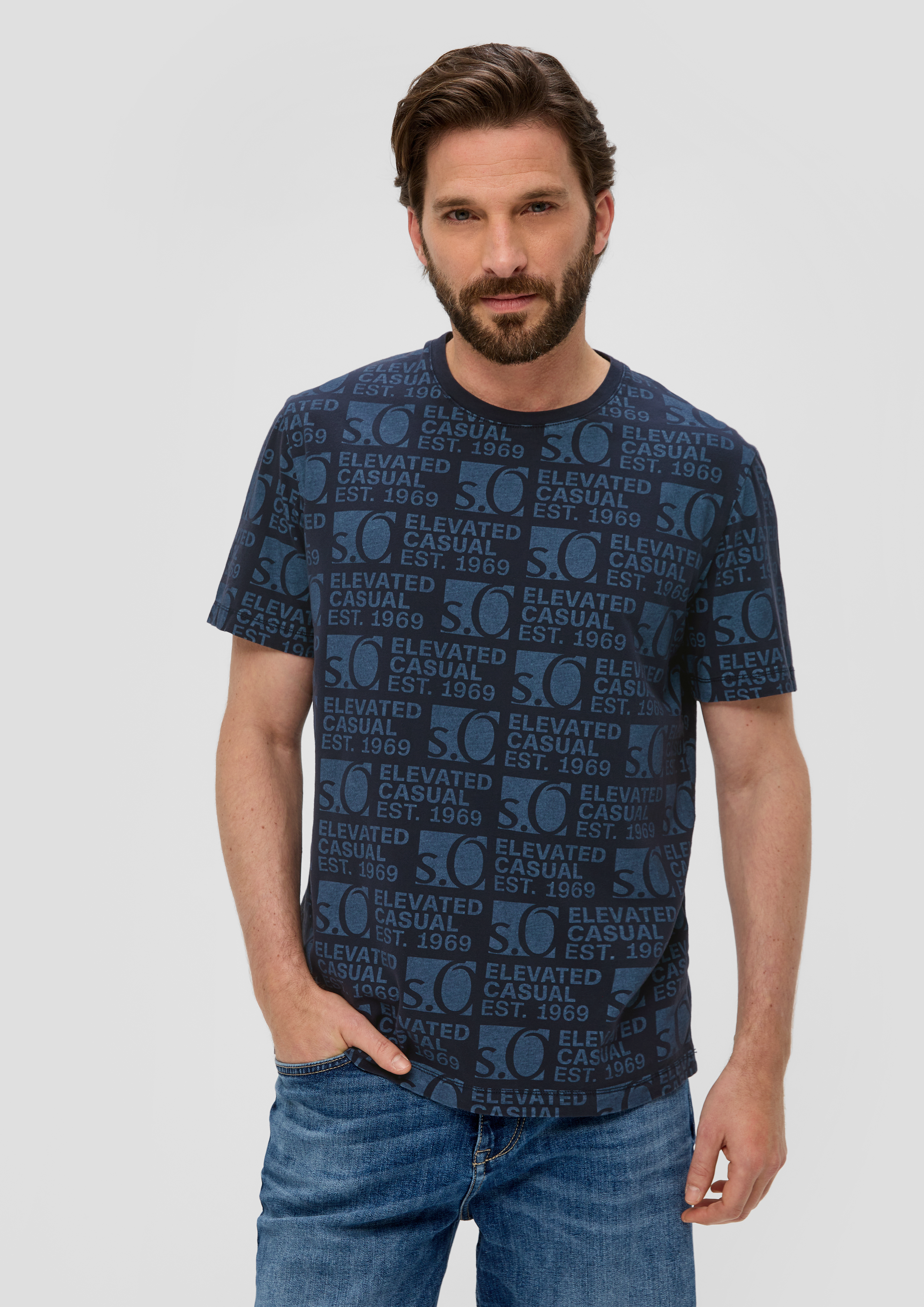 S.Oliver T-Shirt mit Logo-Print