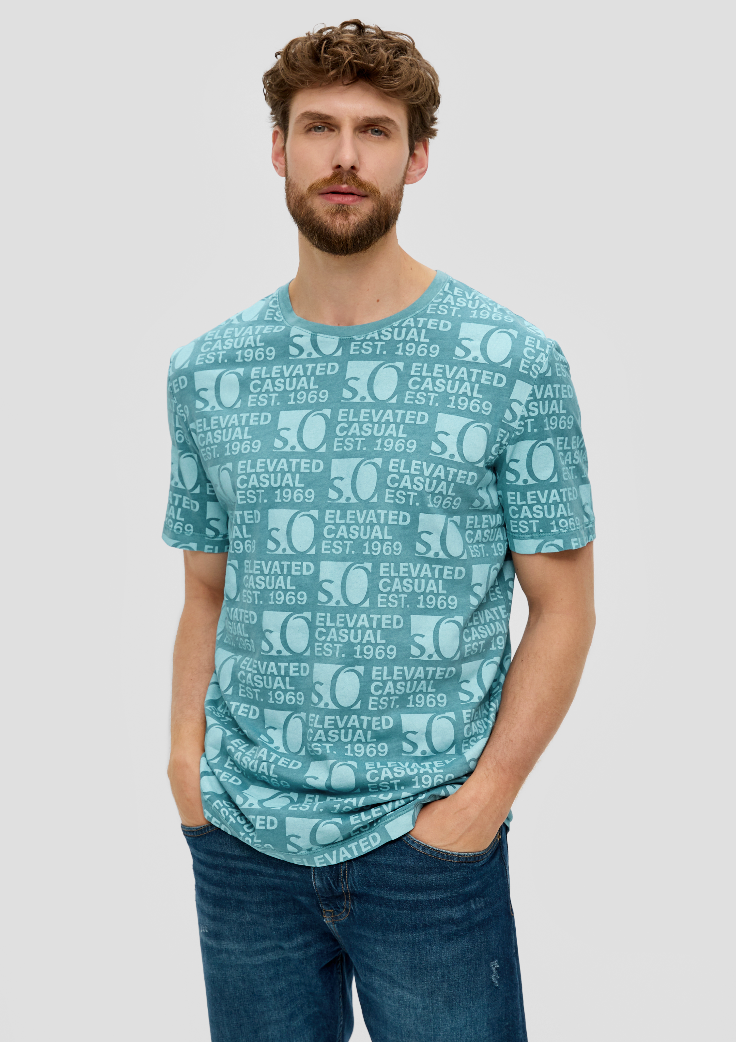 S.Oliver T-Shirt mit Logo-Print