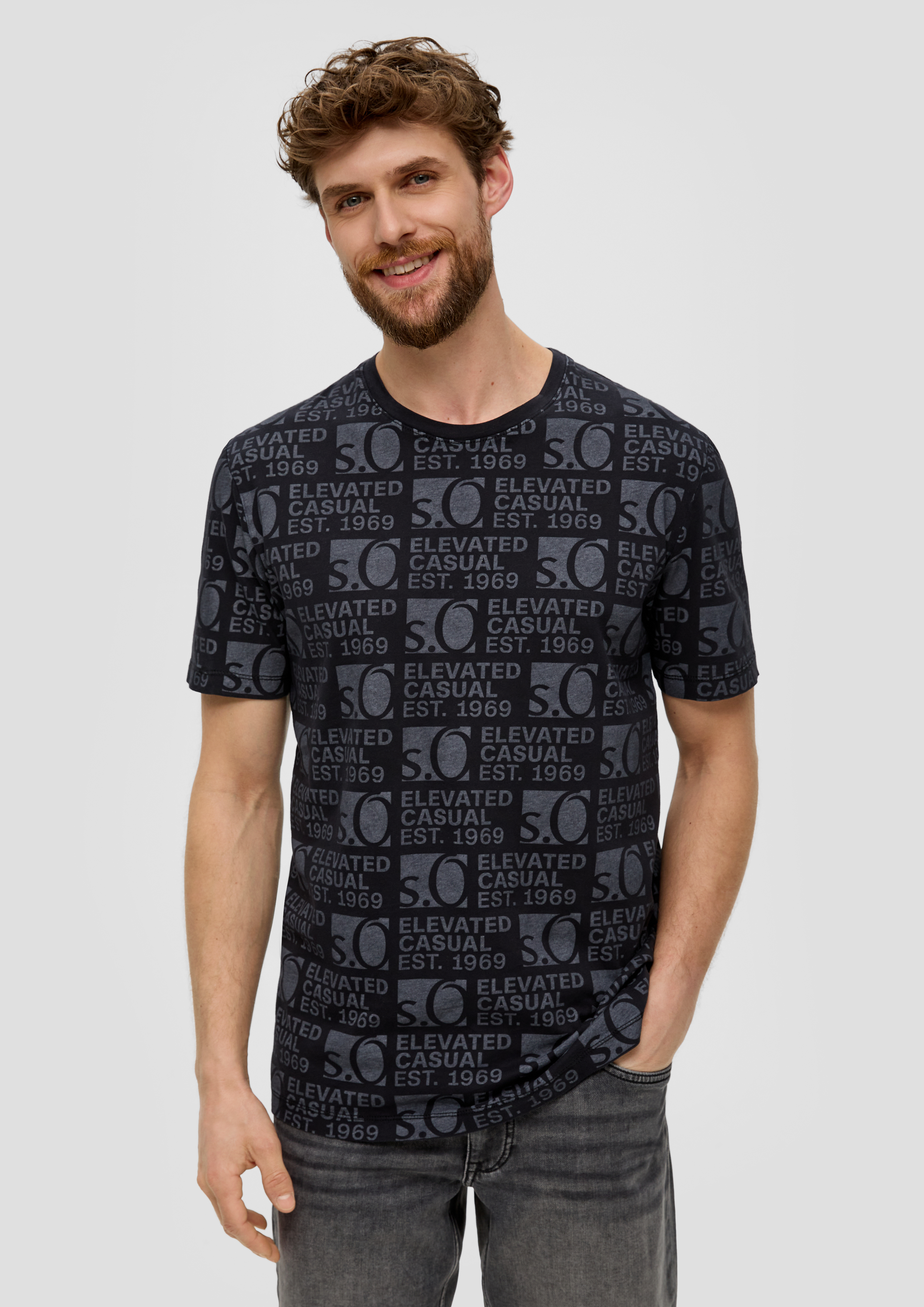 S.Oliver T-Shirt mit Logo-Print