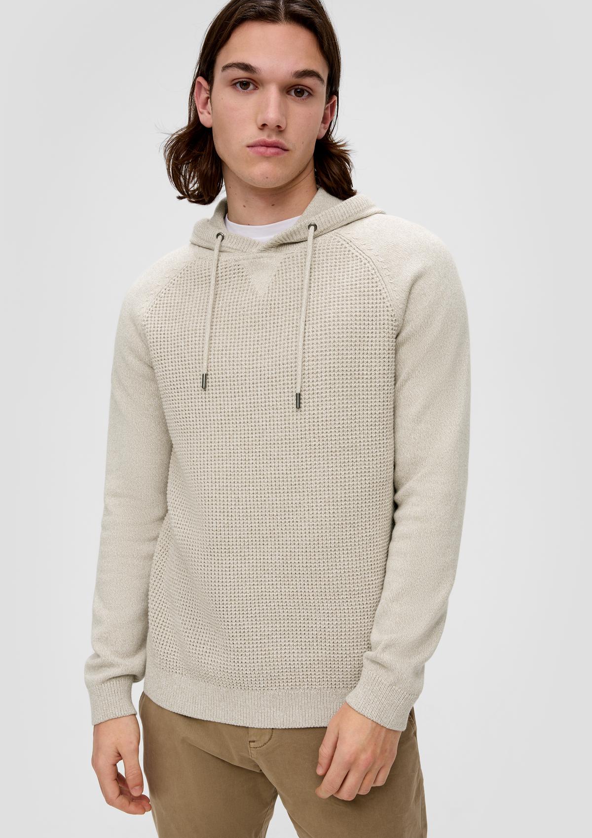 s.Oliver Knitted jumper with a hood