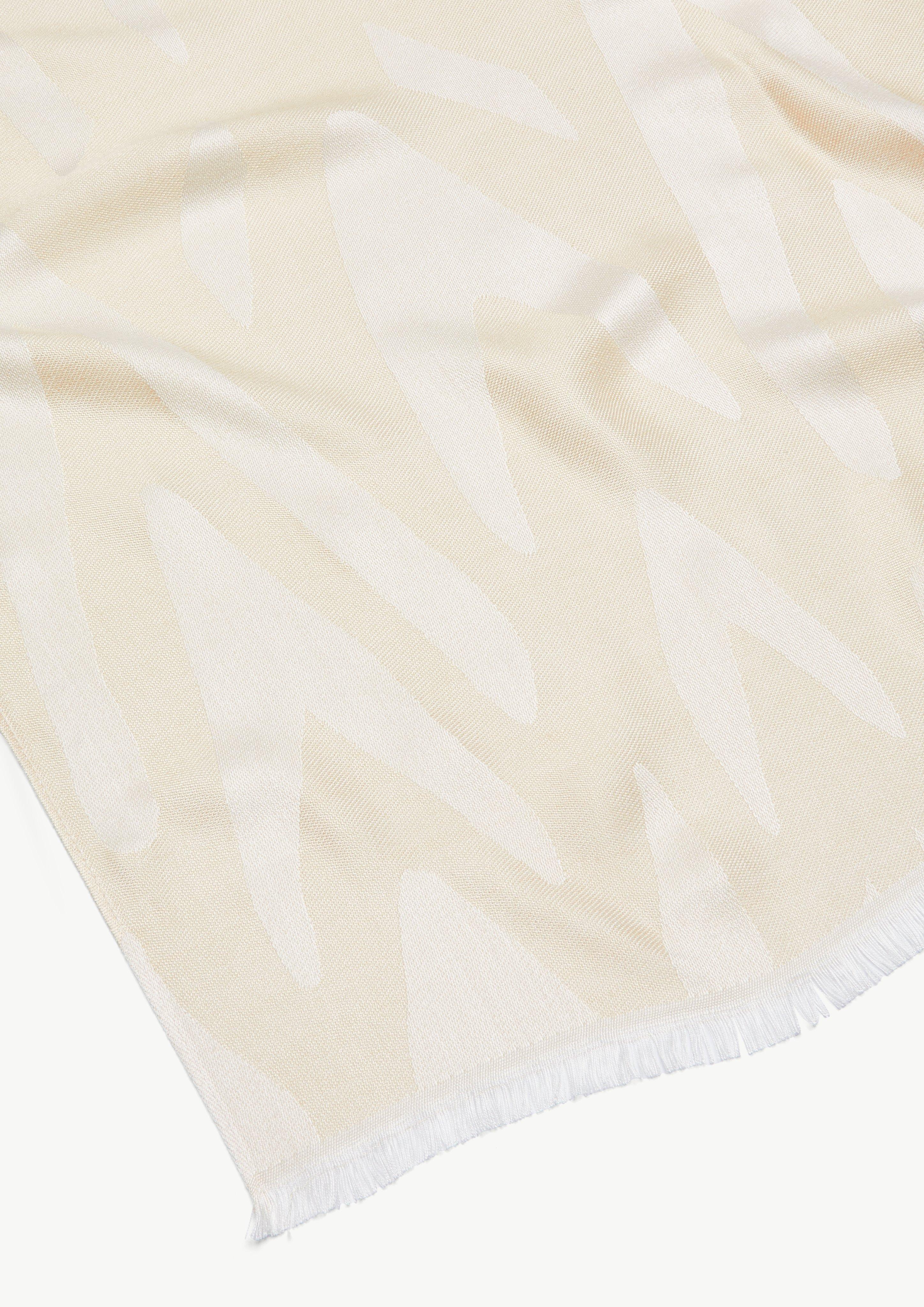 Lindenmann Sciarpa Uomo – Blu-Beige, 180x50 Cm, 55% Cotone 45% Viscosa, Tessuto Sottile