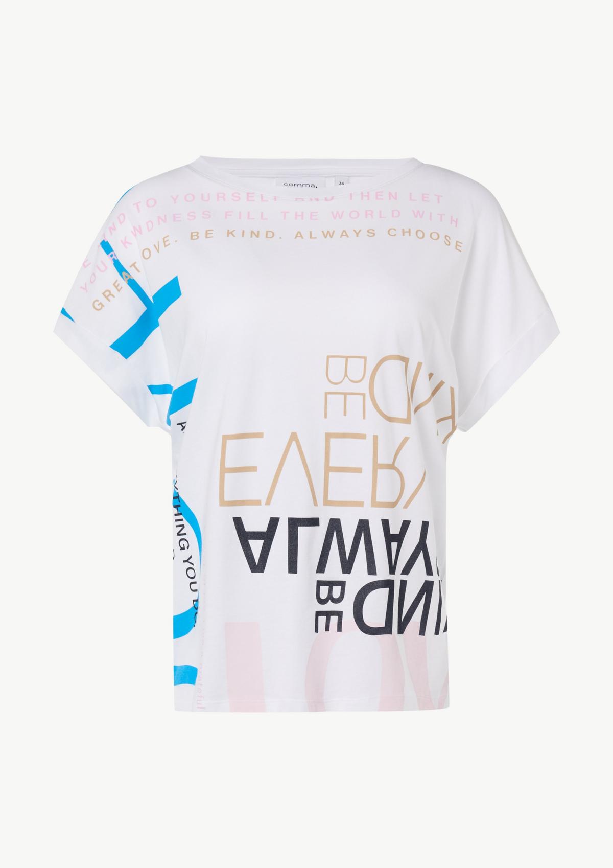comma T-Shirt mit Artwork