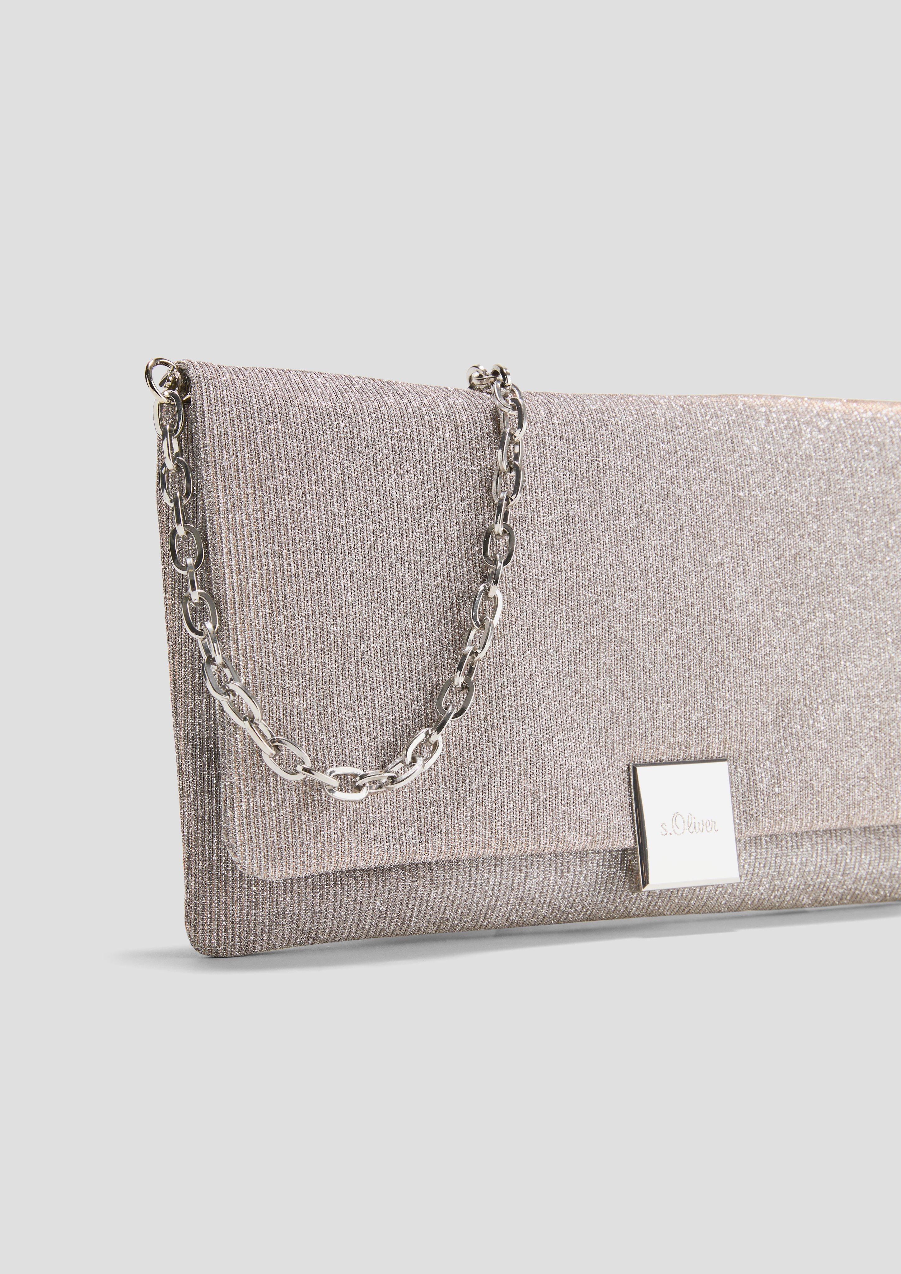 Shoulder-Bag mit Kettenriemen - silber | s.Oliver 