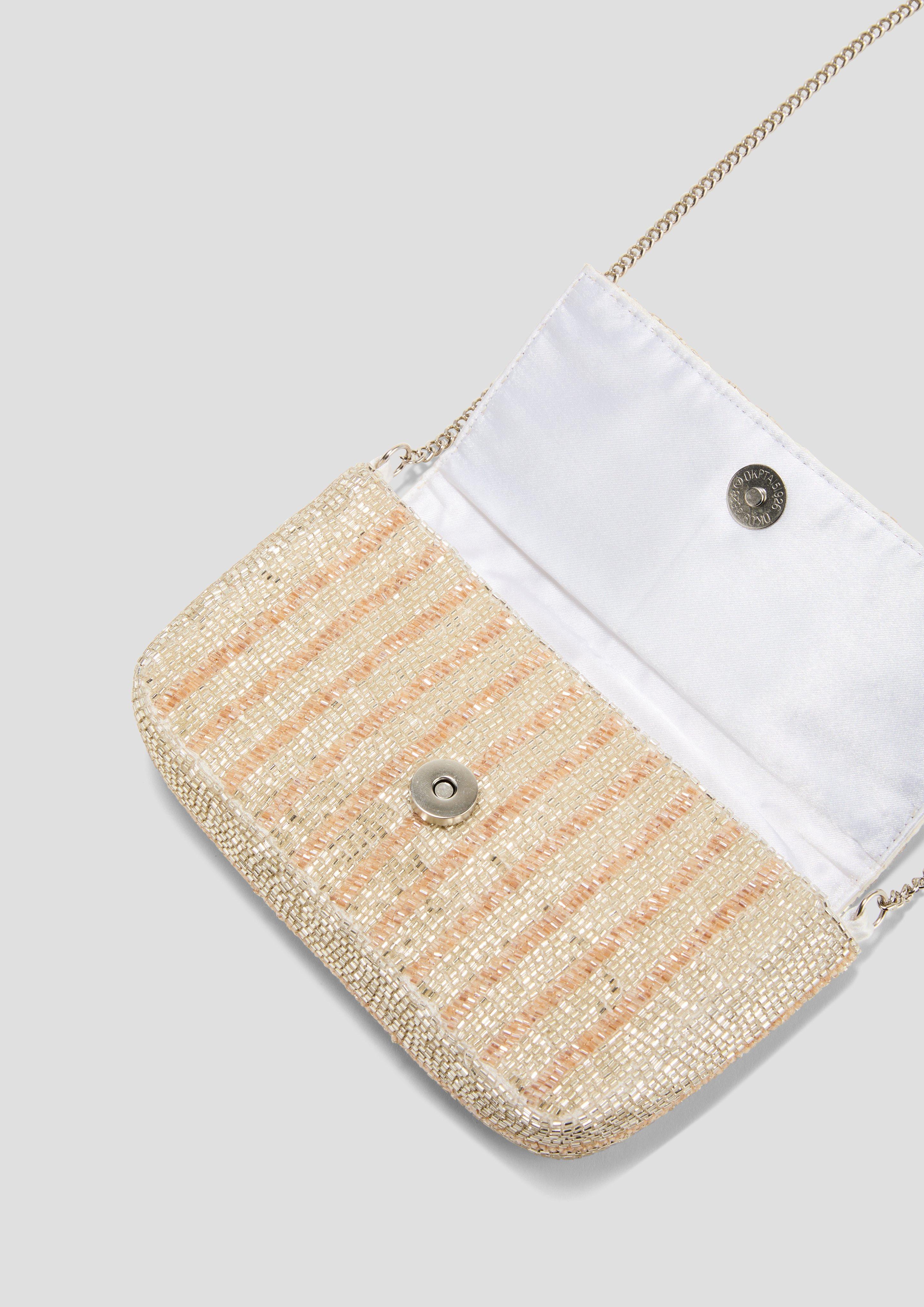 s.Oliver Schultertasche mit Schmuckperlen