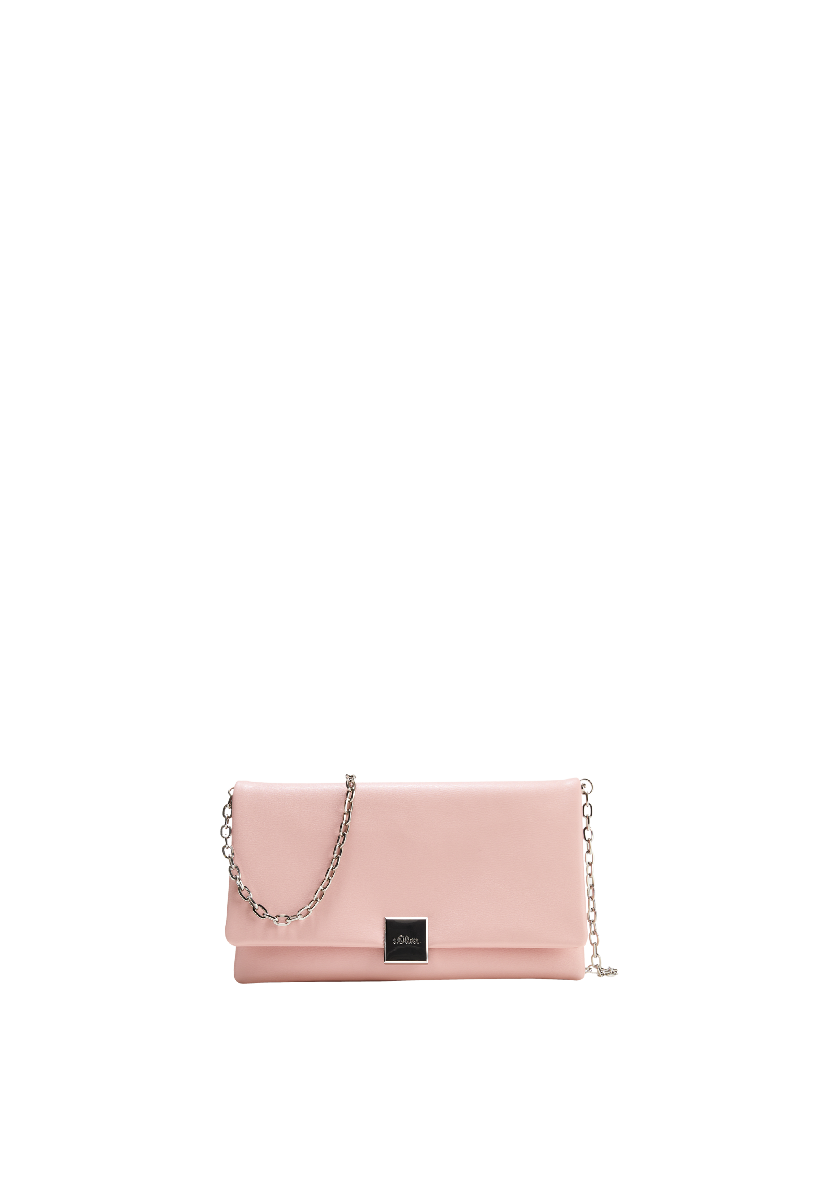 s.Oliver - Kleine Clutch in Leder-Optik, Damen, Rosa