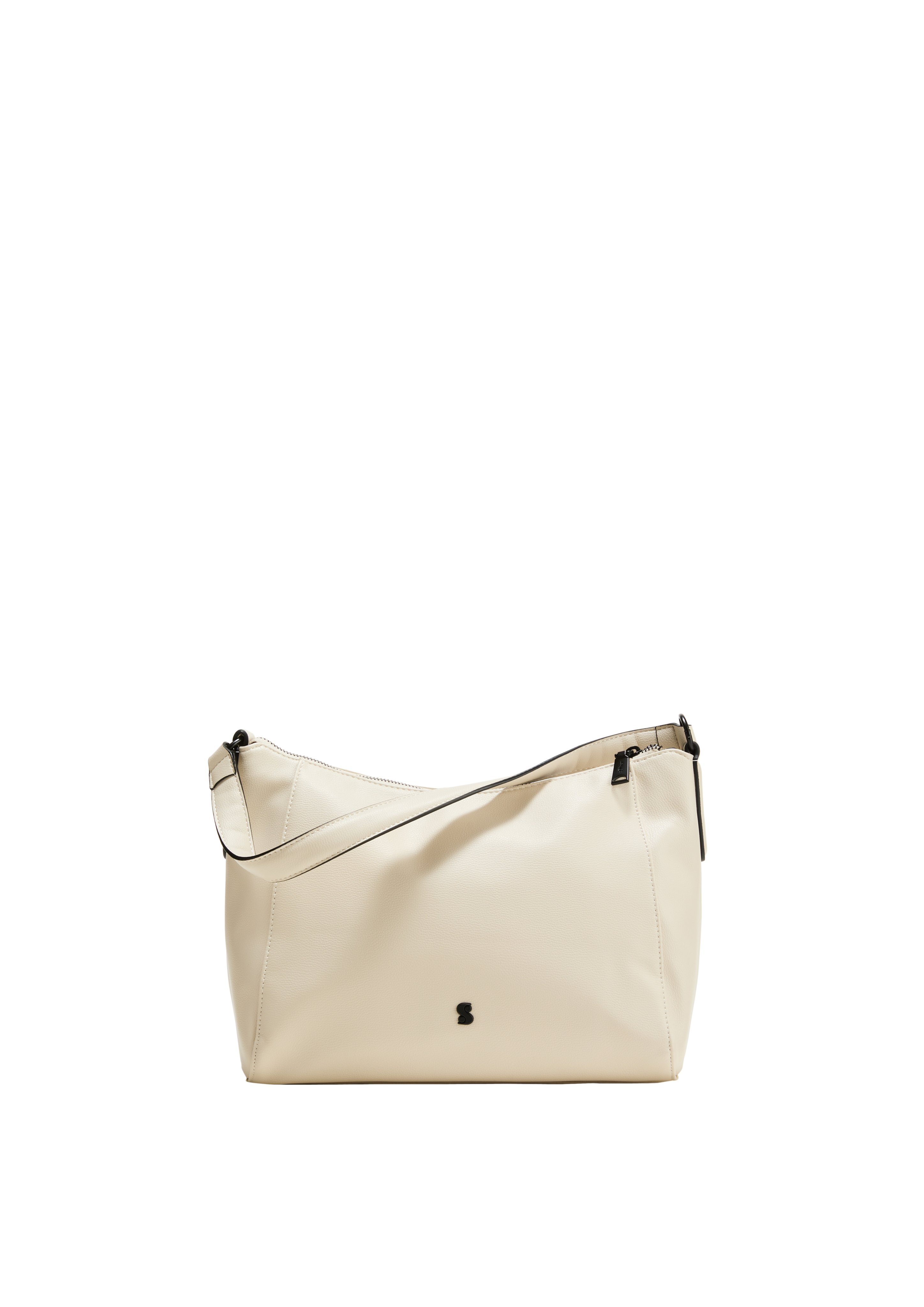 s.Oliver - Shoulder Bag in Leder-Optik, Damen, Beige