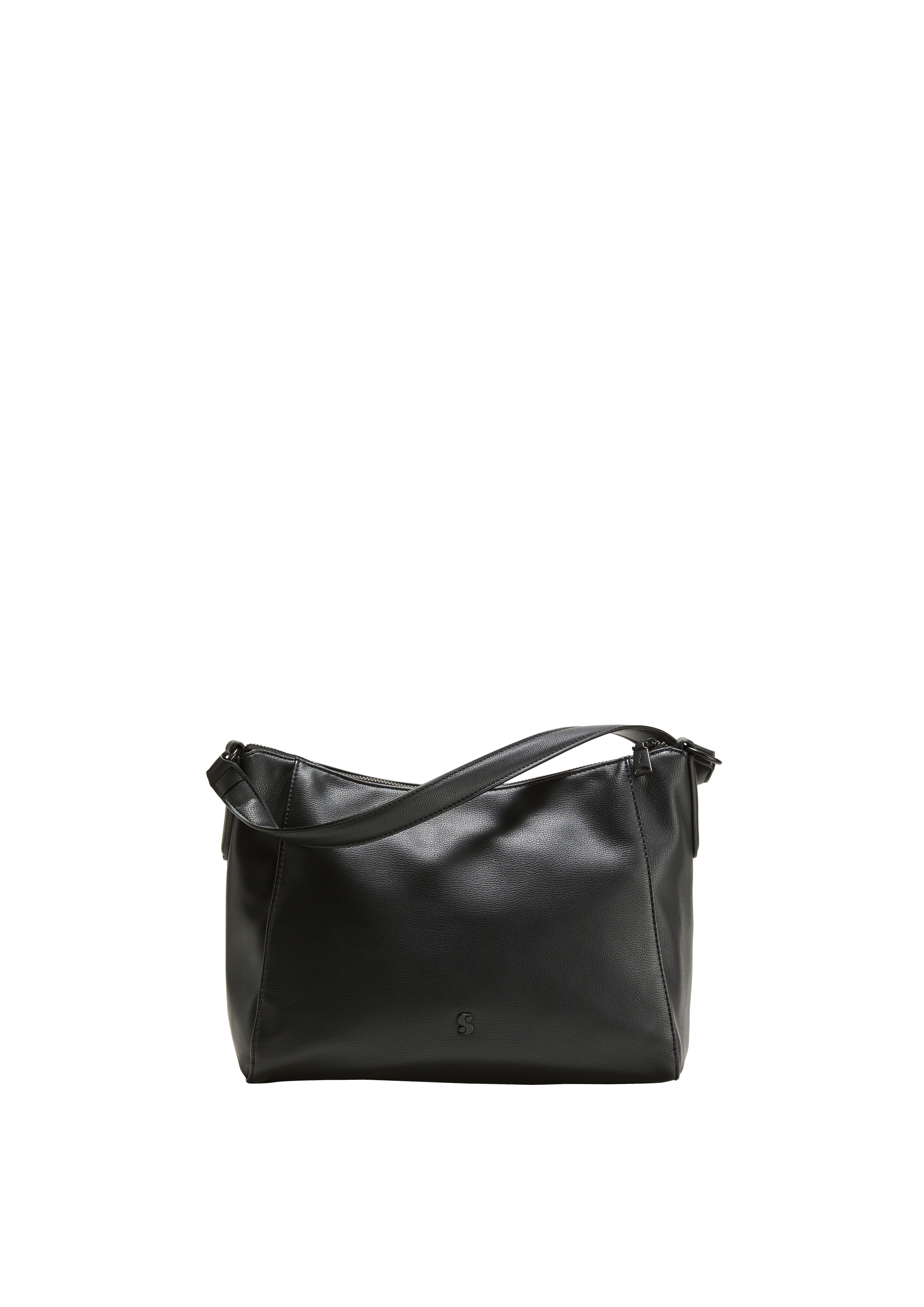 s.Oliver - Shoulder Bag in Leder-Optik, Damen, schwarz