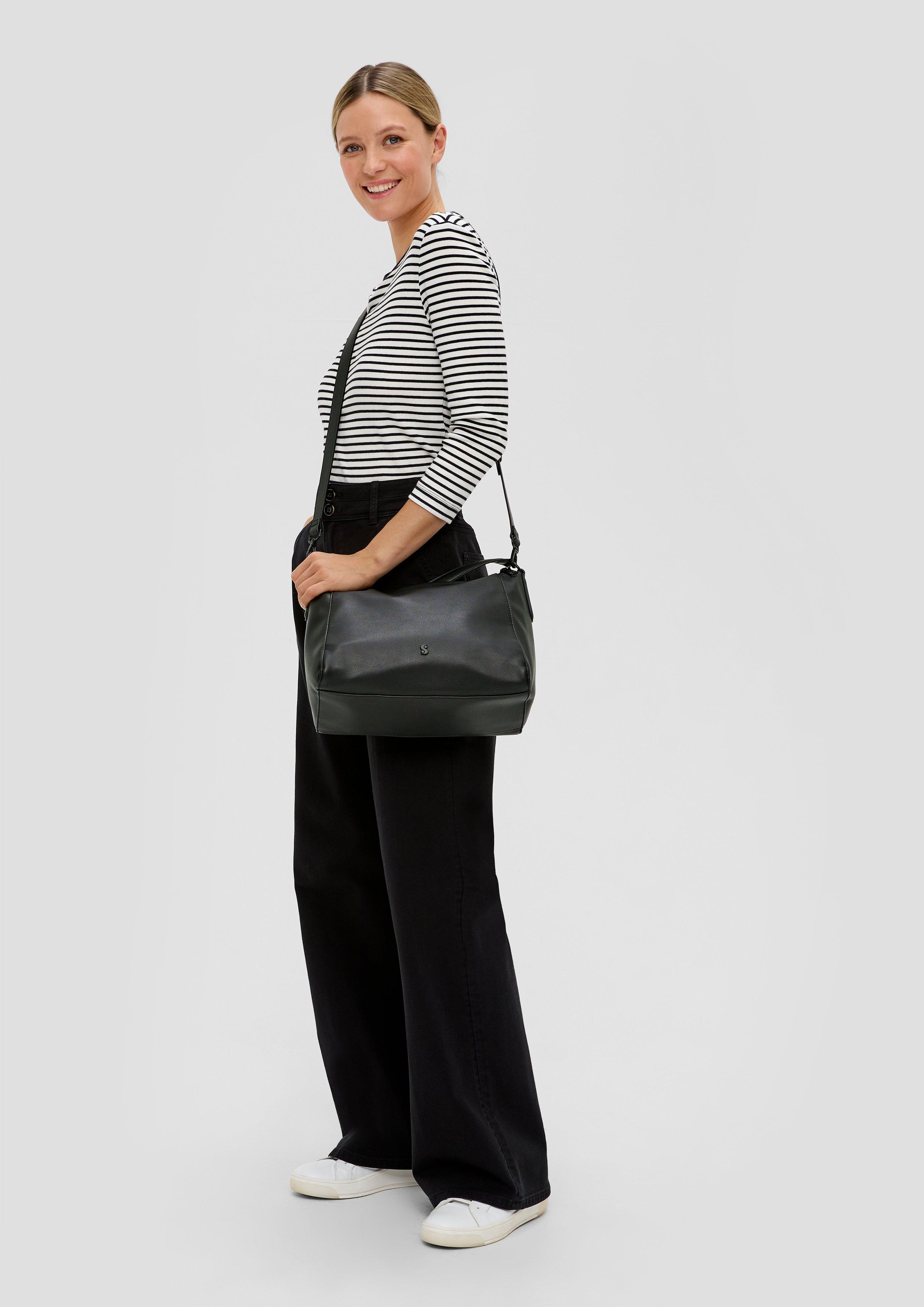 Faux leather shoulder bag - light beige | s.Oliver