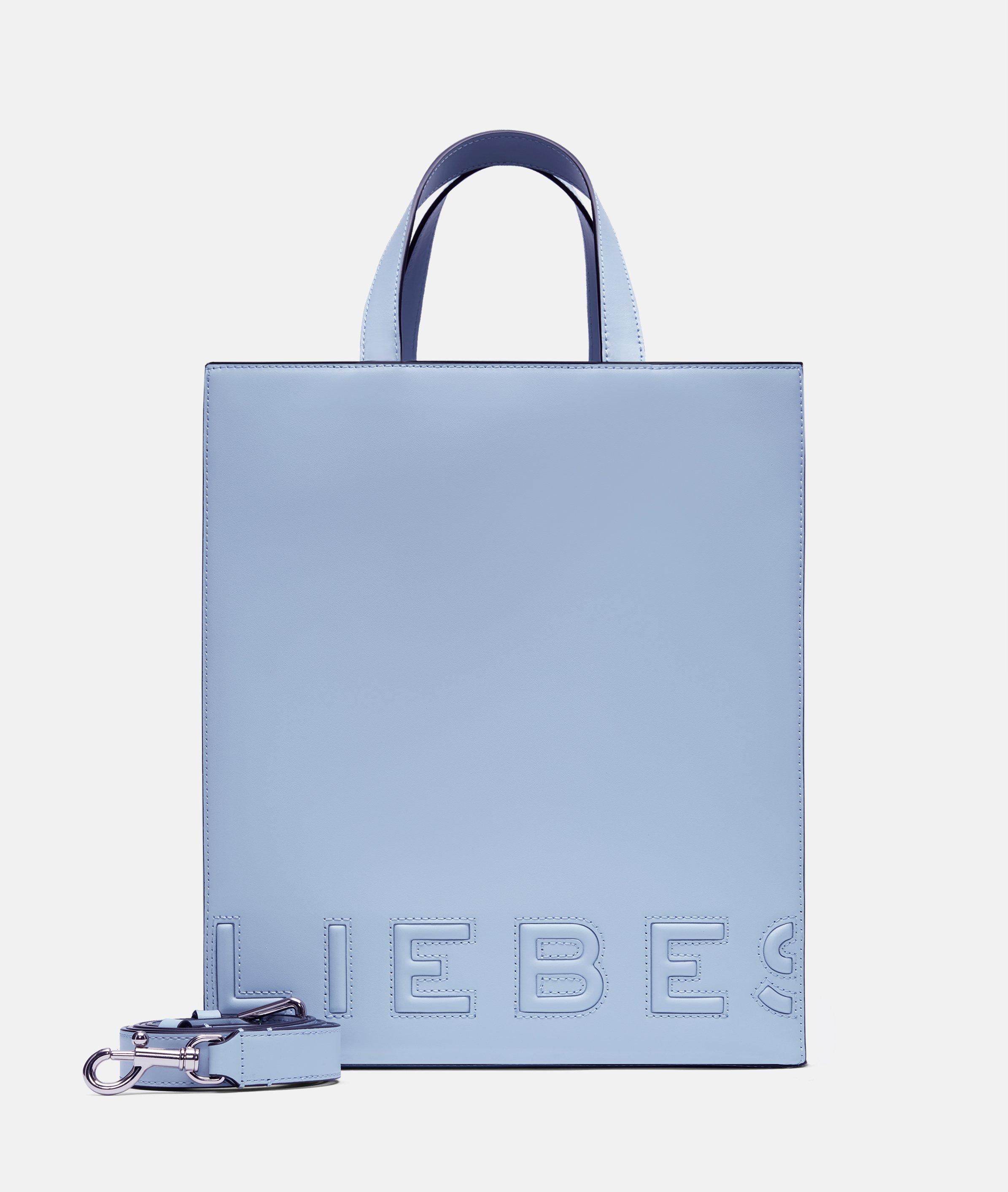 Liebeskind Berlin - Geräumige Tote-Bag aus Glattleder -  blau