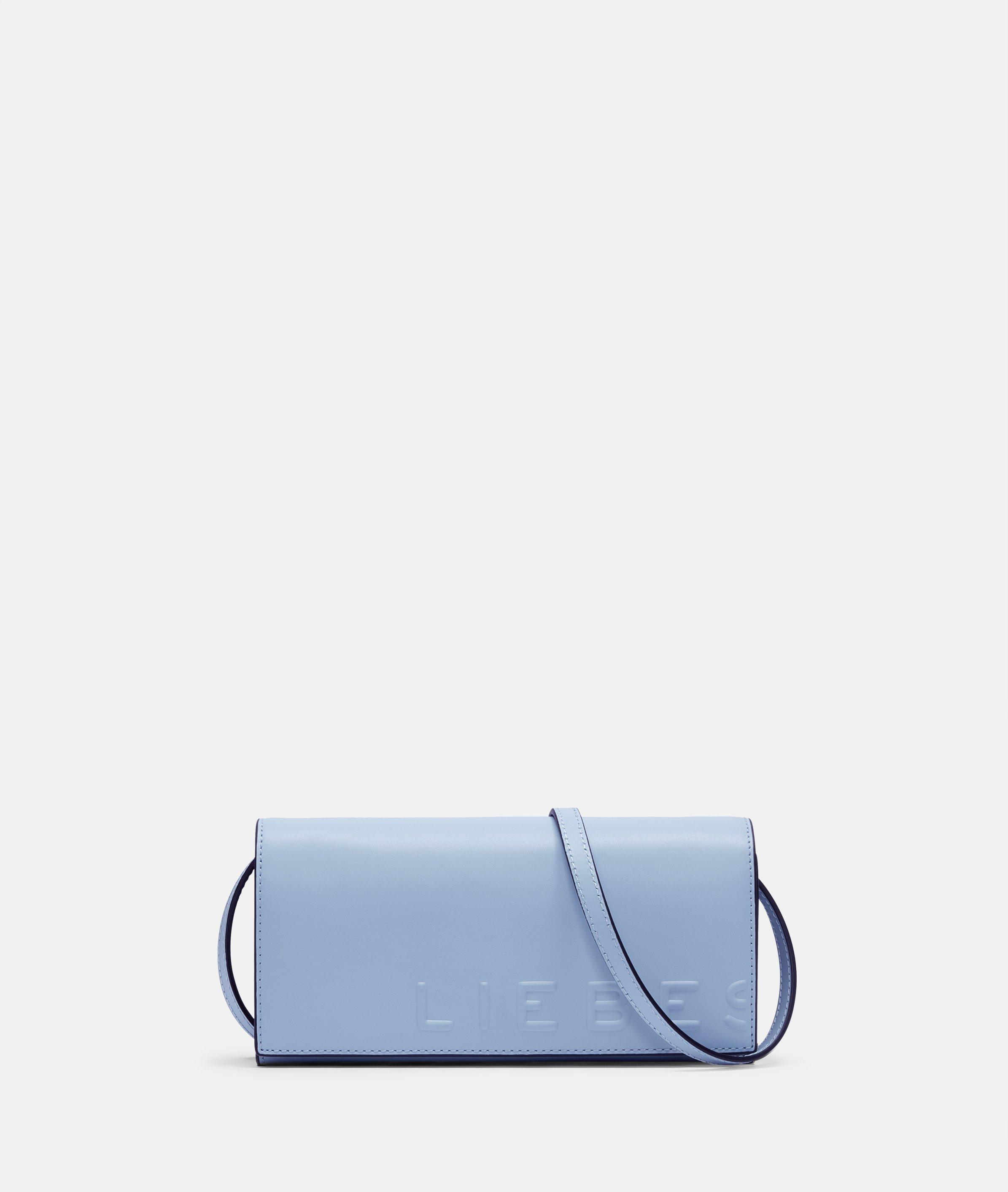 Liebeskind Berlin - Handliche Crossbody Bag aus Glattleder -  blau