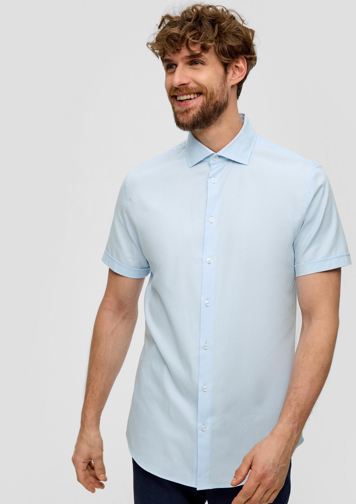 s.Oliver Short sleeve shirt with a dobby texture