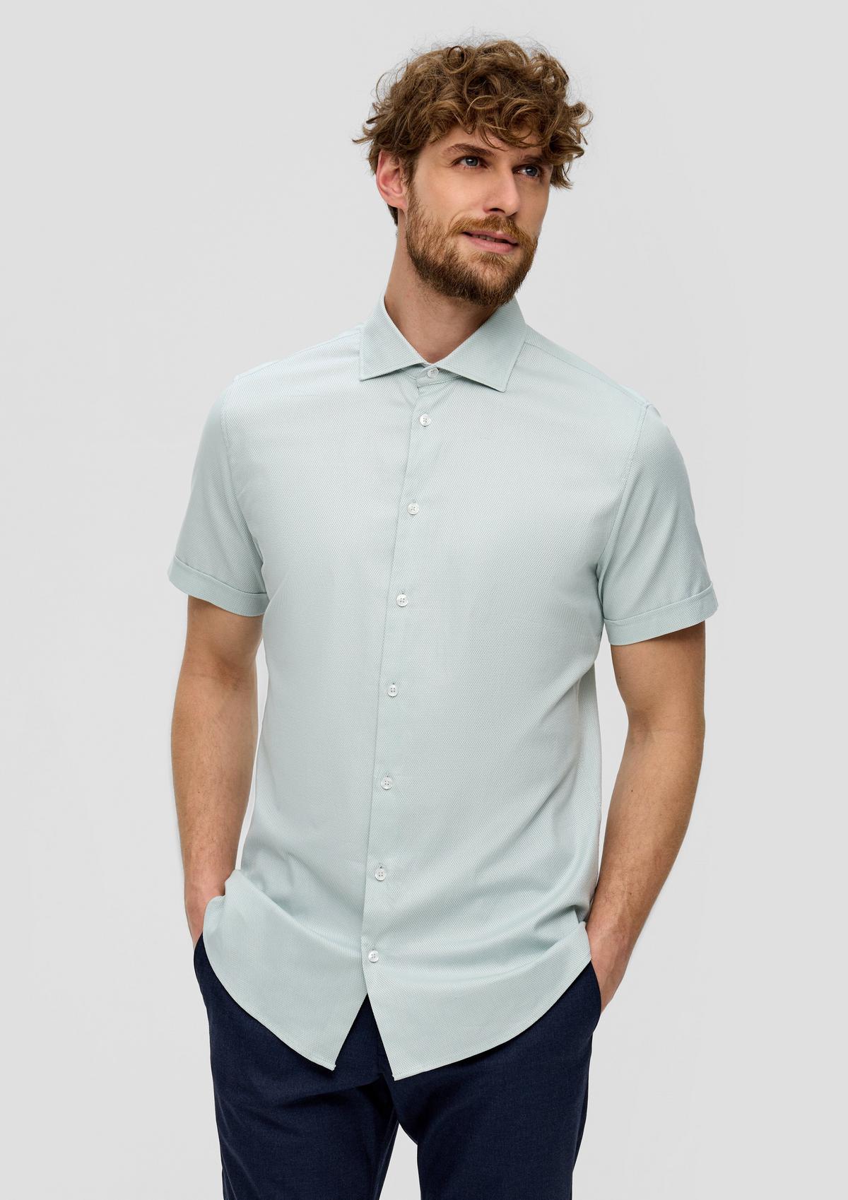 s.Oliver Overhemd met korte mouwen en dobby structuur