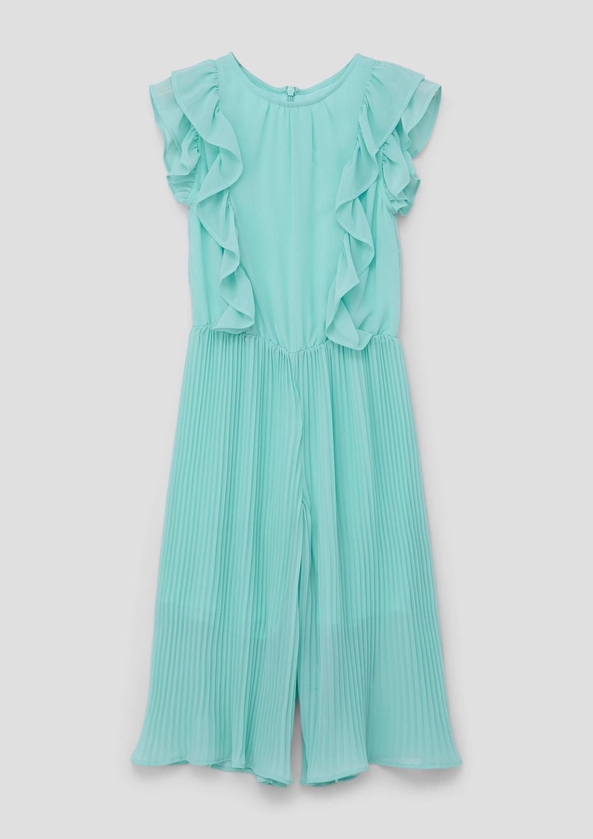 s.Oliver Pleated jumpsuit with flounce details