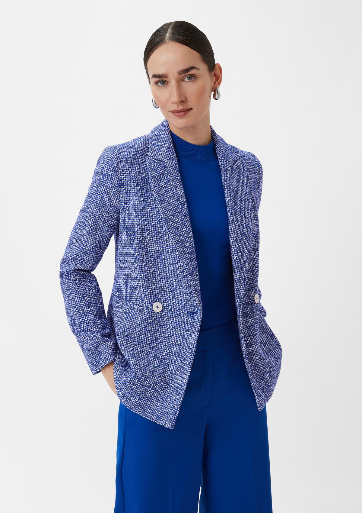Loose fit blazer with a textured pattern