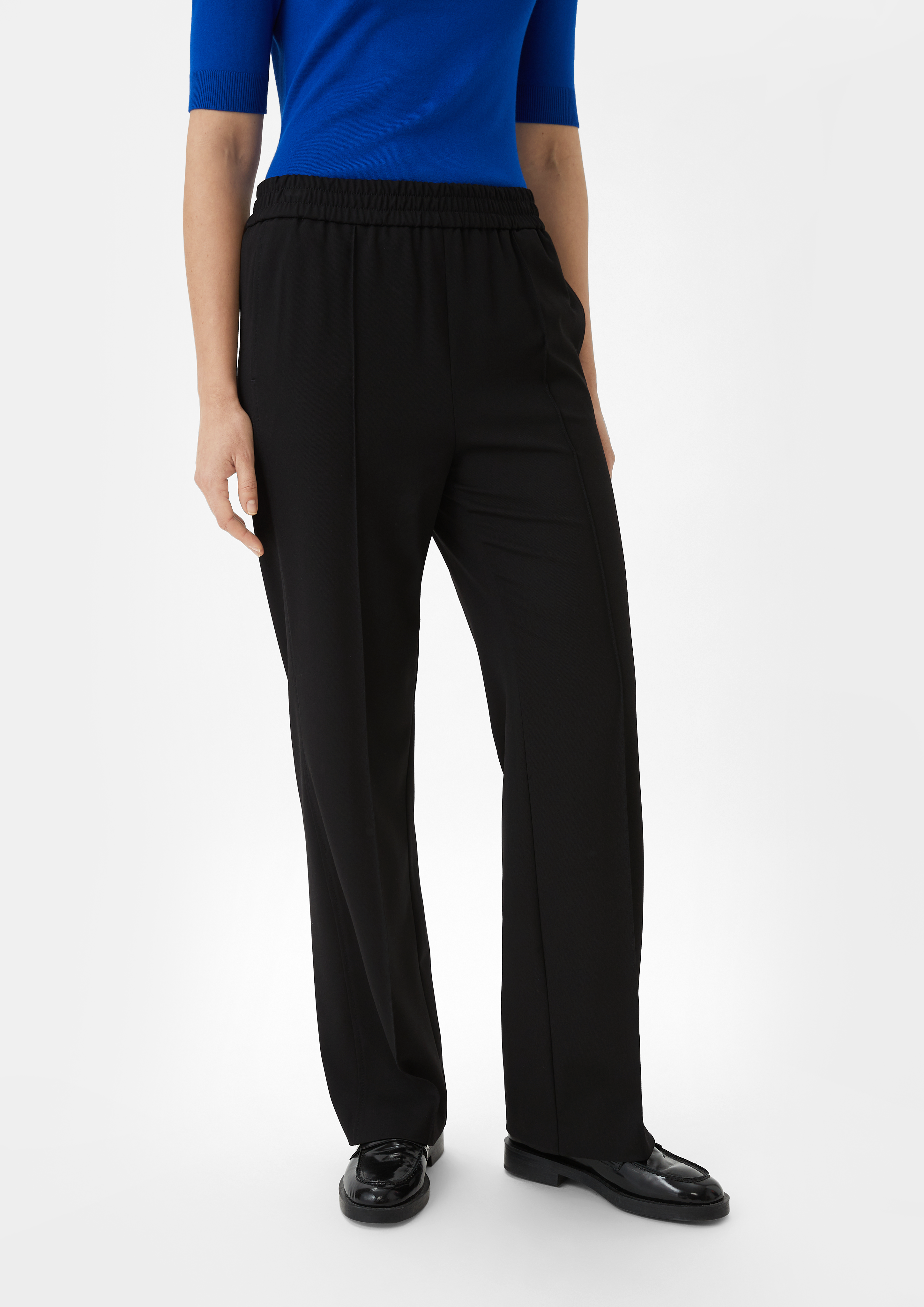 Comma Damen Freizeithose Hose Lang Flare