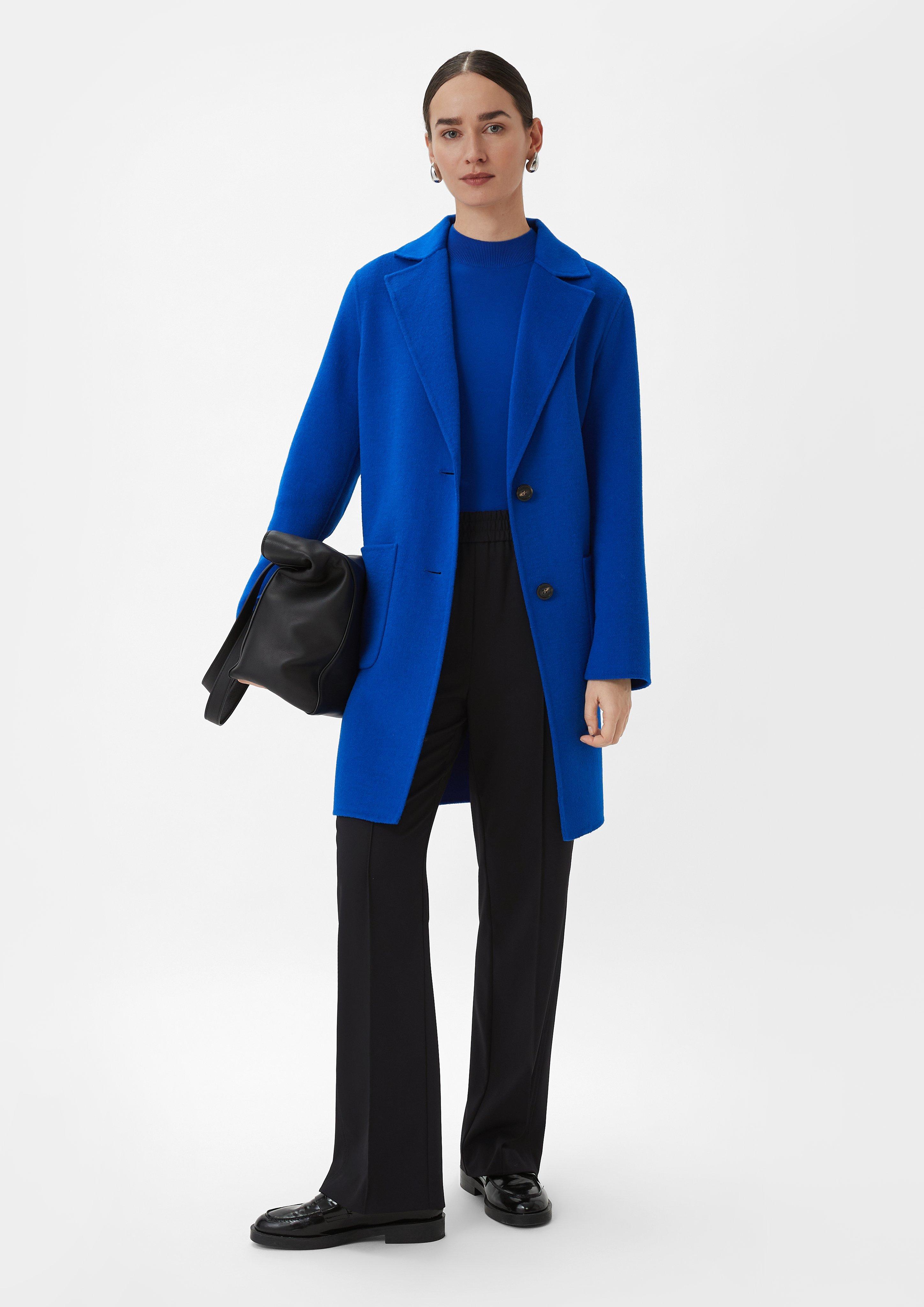 Feinstrickpullover mit Raglan-Ärmeln - royalblau | Comma 