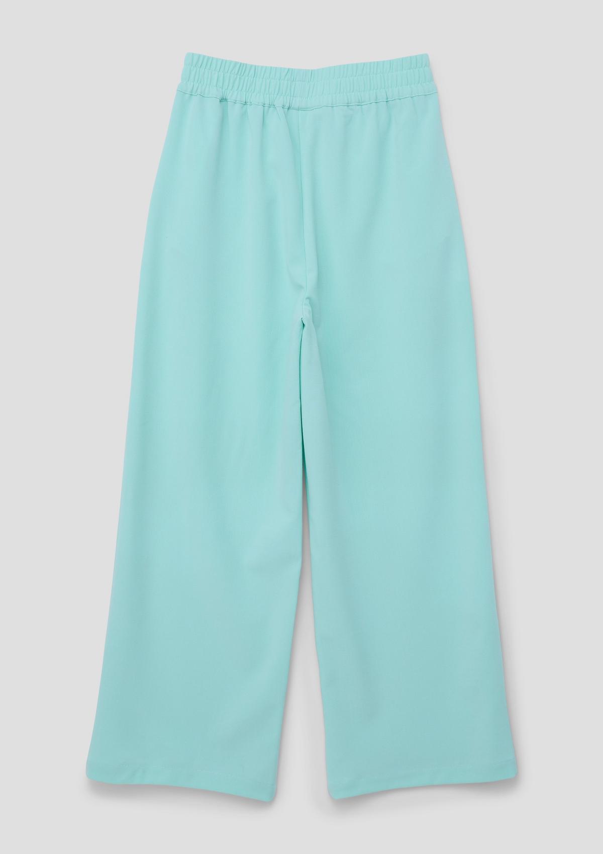 s.Oliver Wide-leg trousers in a mix of materials