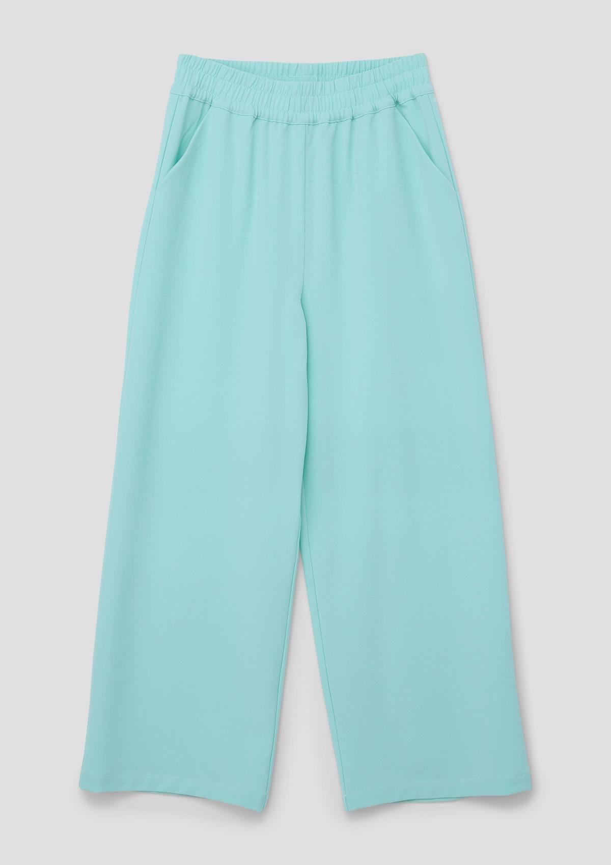 s.Oliver Wide-leg trousers in a mix of materials