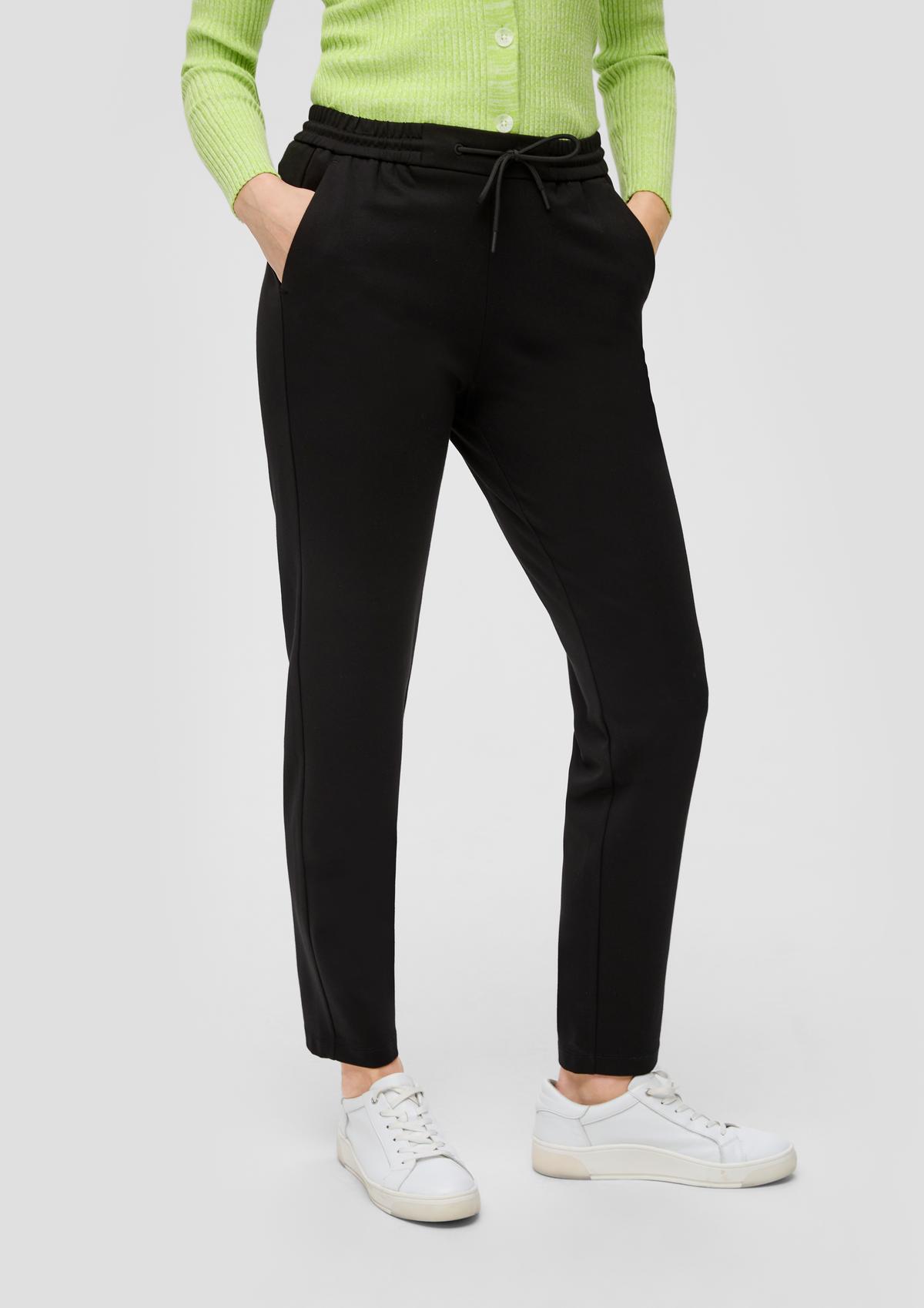 s.Oliver Relaxed fit: tracksuit bottoms made of interlock jersey