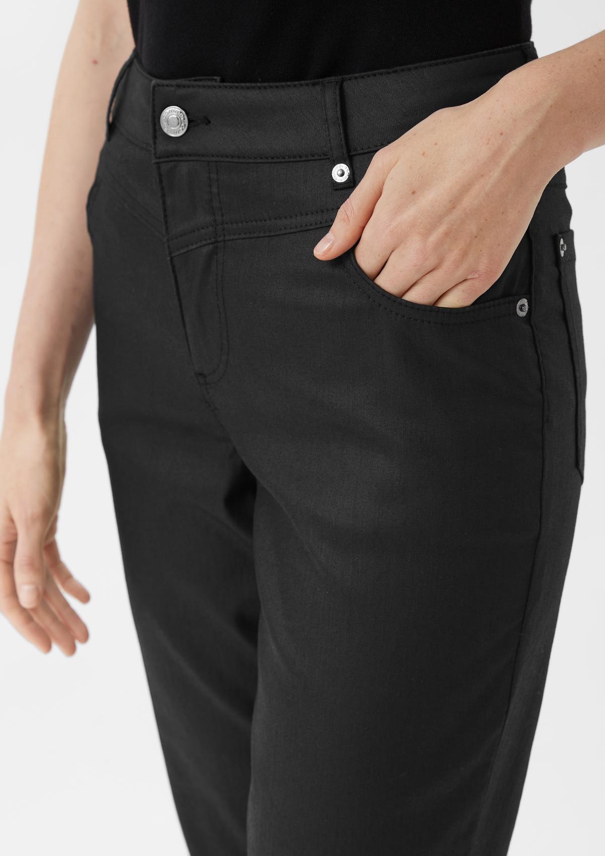 comma Ankle-length jeans / regular fit / mid rise / slim leg / coating