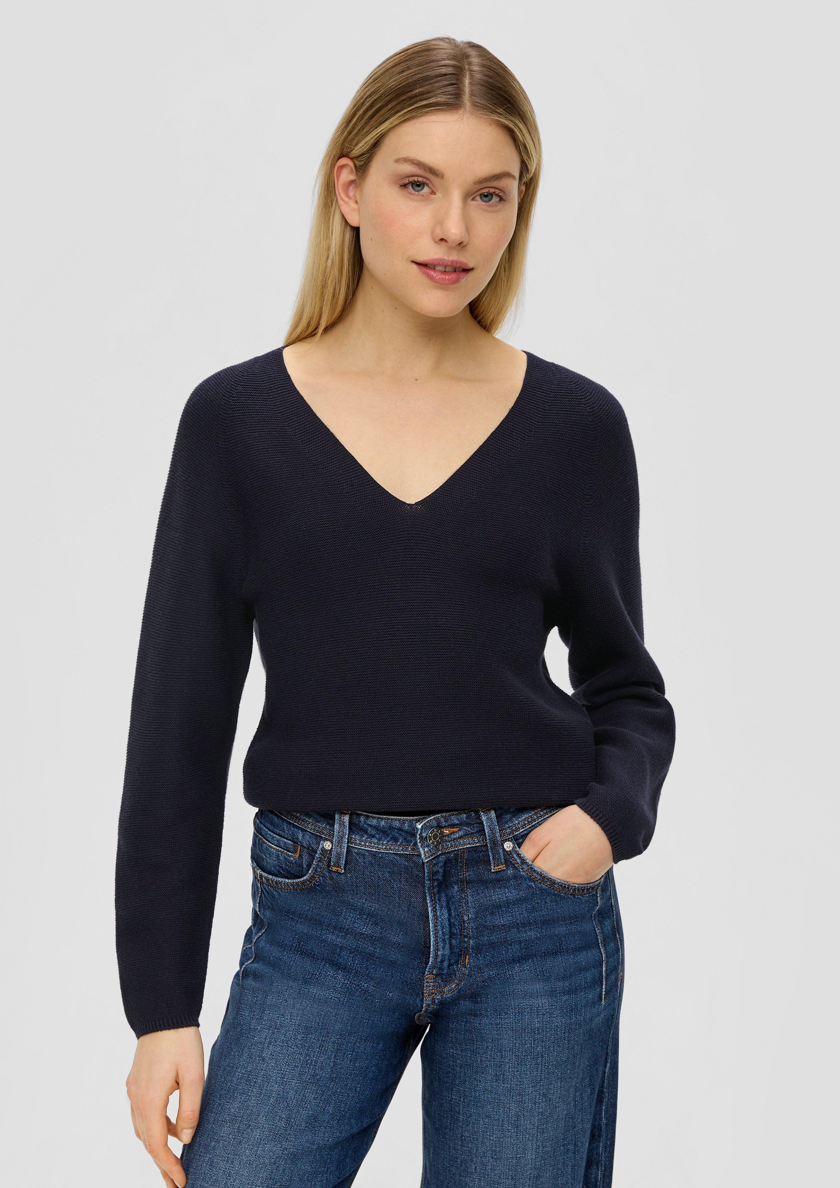 S.Oliver Pullover mit V-Ausschnitt