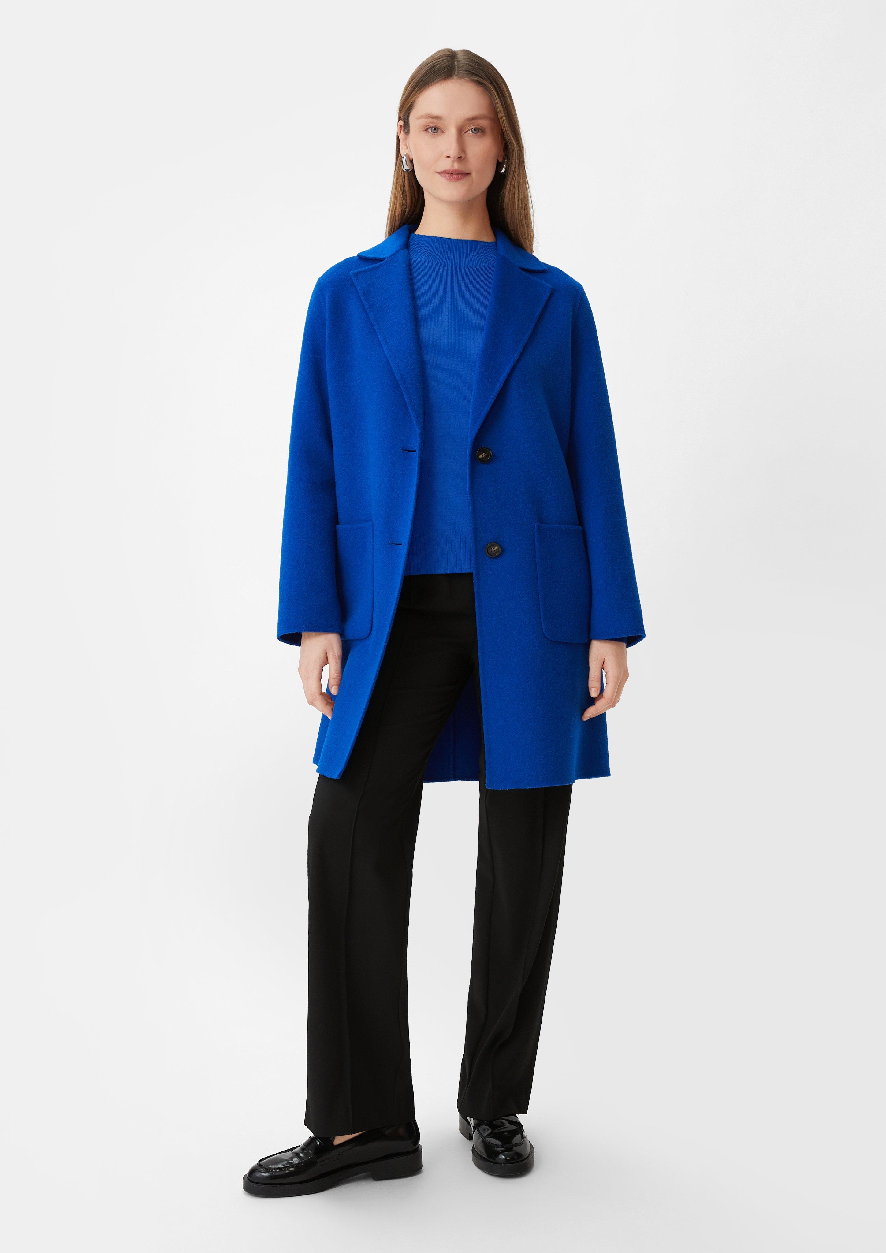 Feinstrickpullover mit Raglan-Ärmeln - royalblau | Comma 